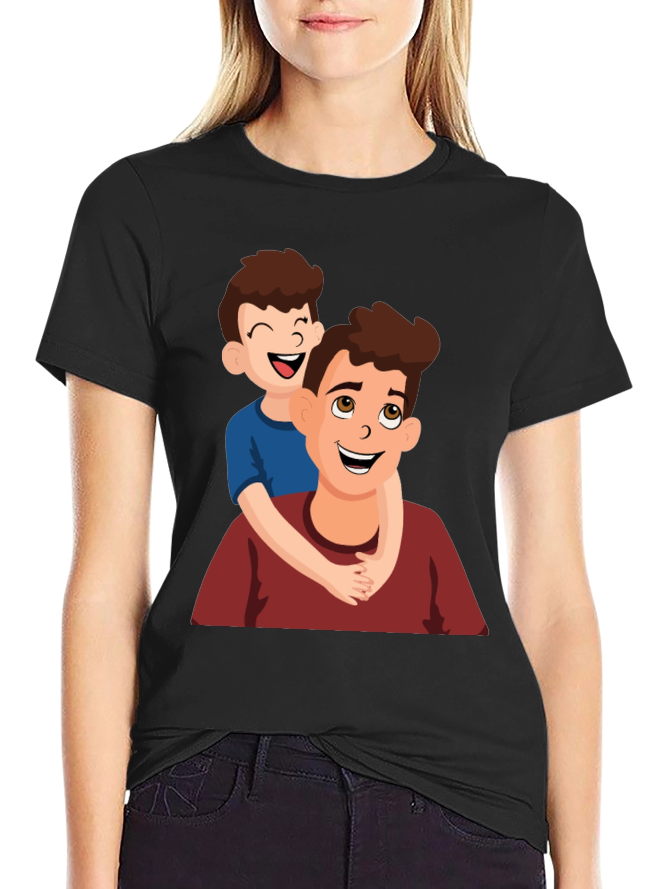 Father & Son Hug Graphic Tee