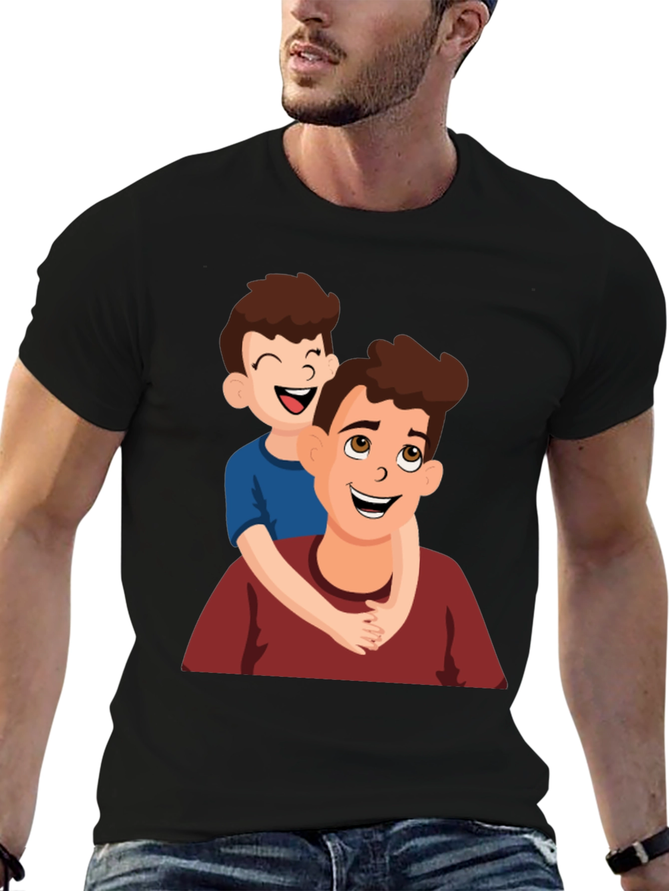 Father & Son Hug Graphic Tee