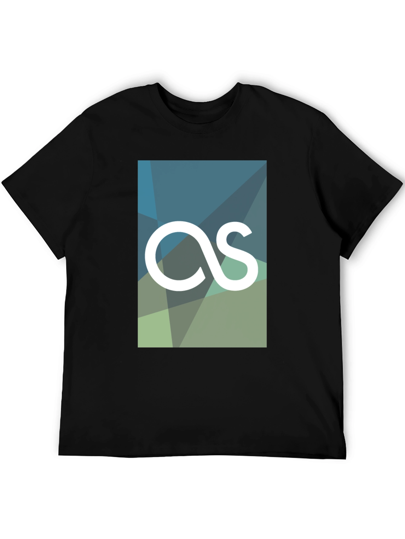 Geometric AS Logo Tee - Modern Graphic Print T-Shirt