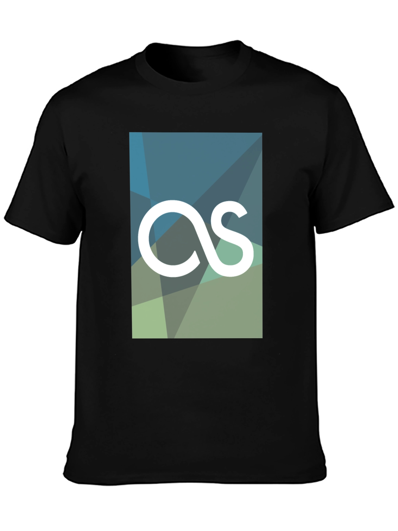Geometric AS Logo Tee - Modern Graphic Print T-Shirt