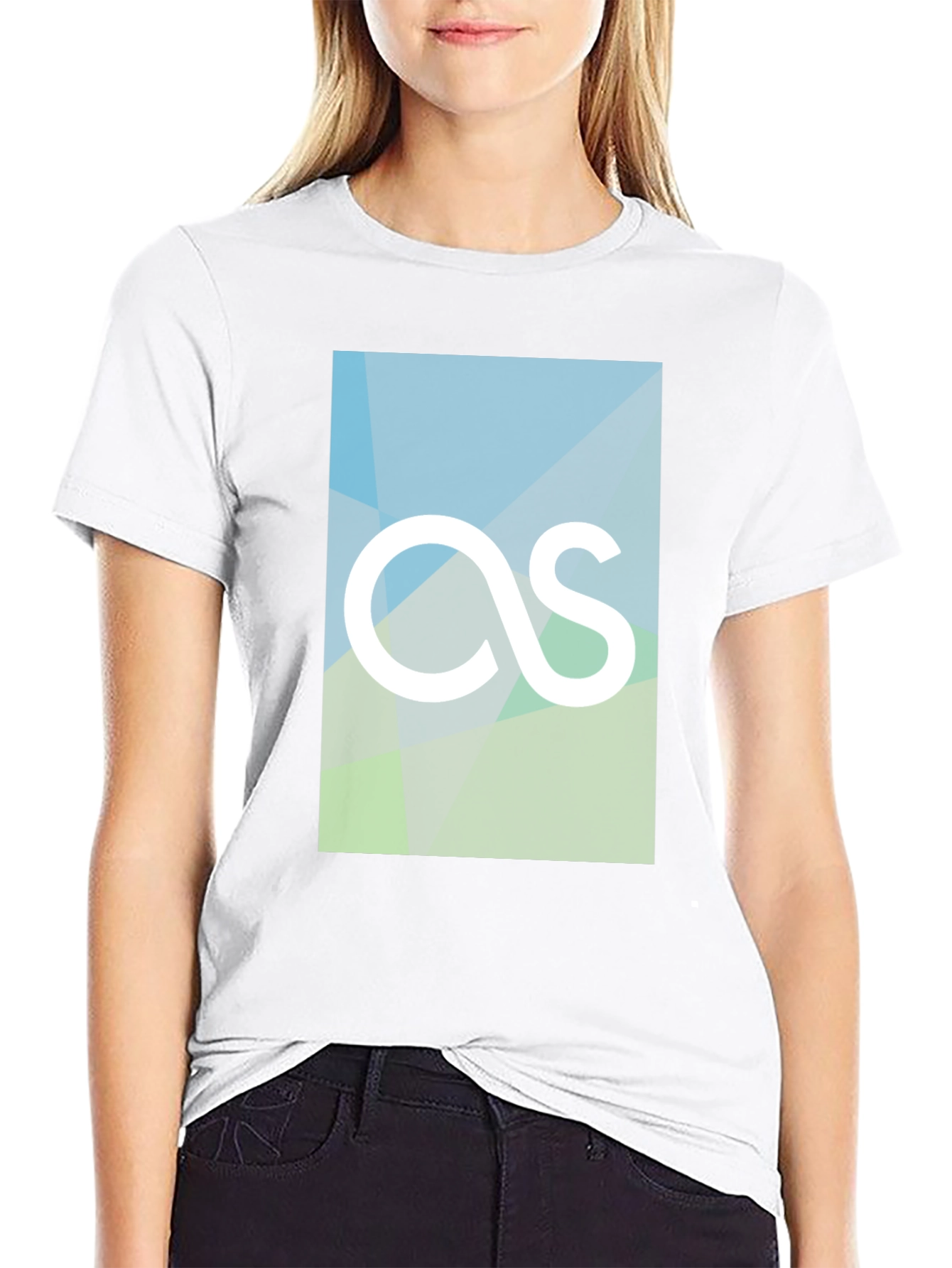 Geometric AS Logo Tee - Modern Graphic Print T-Shirt