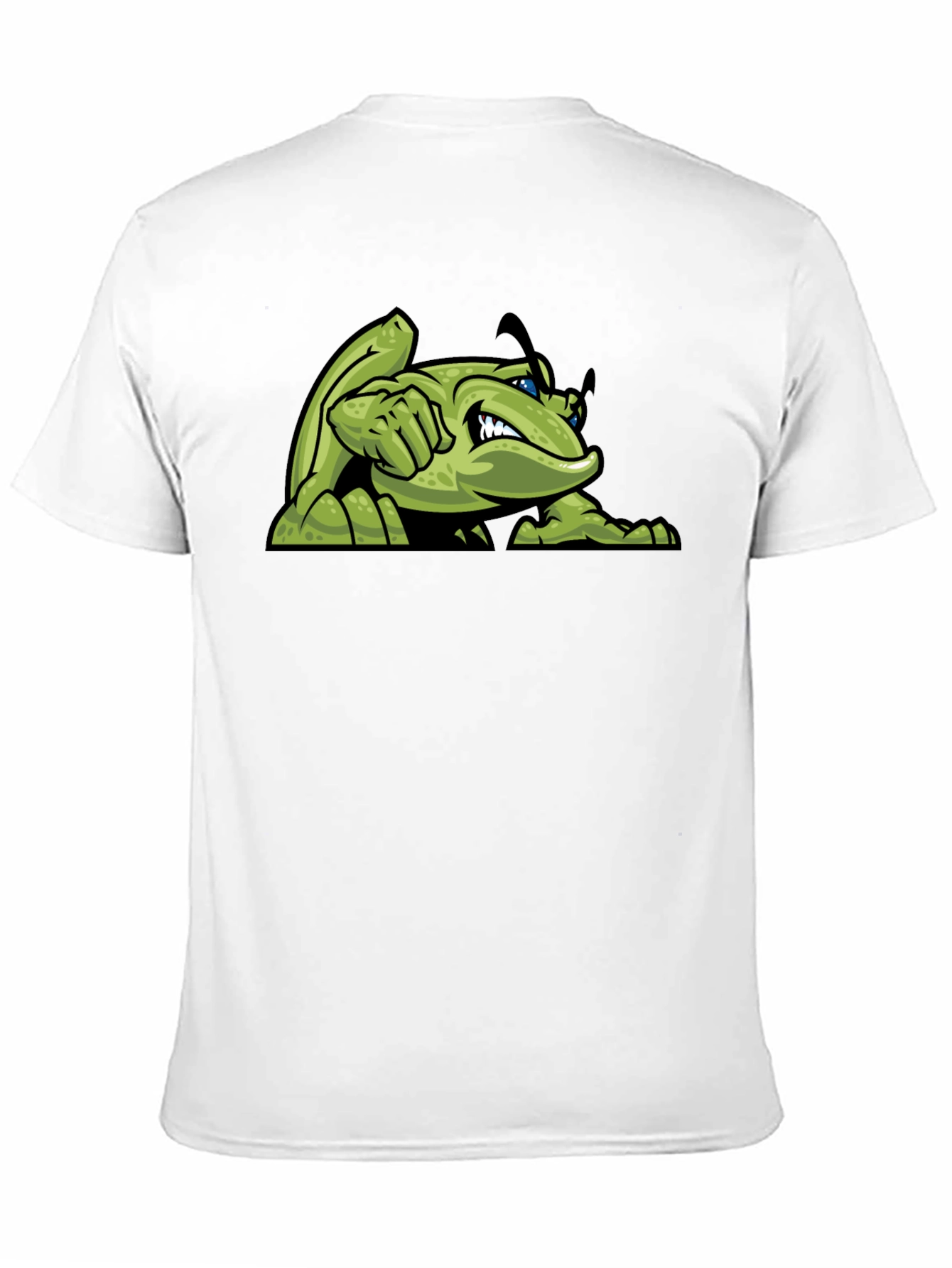 Green Angry Bug Graphic Tee - Mens Black T-Shirt