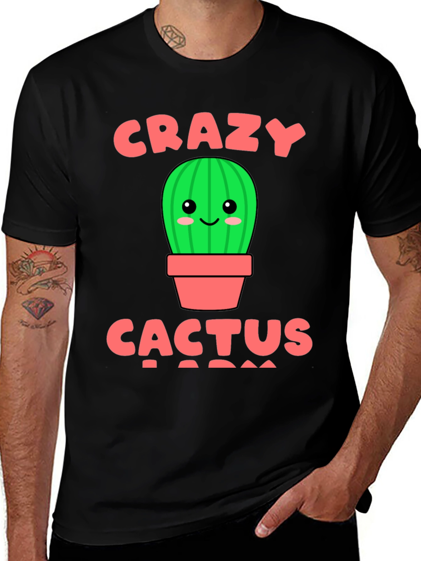 Crazy Cactus Lady Graphic T-Shirt