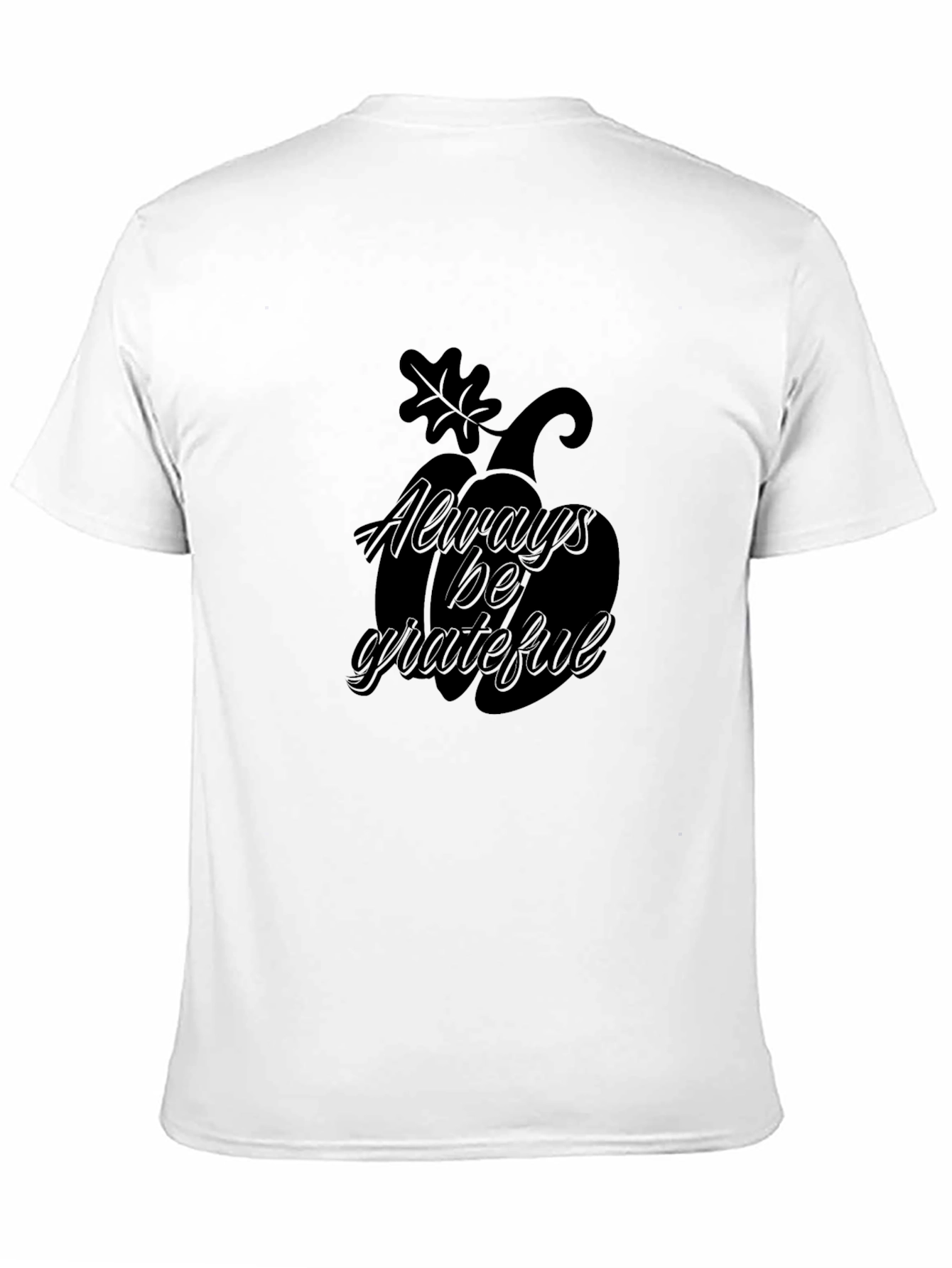 Always Be Grateful Black Pumpkin T-Shirt