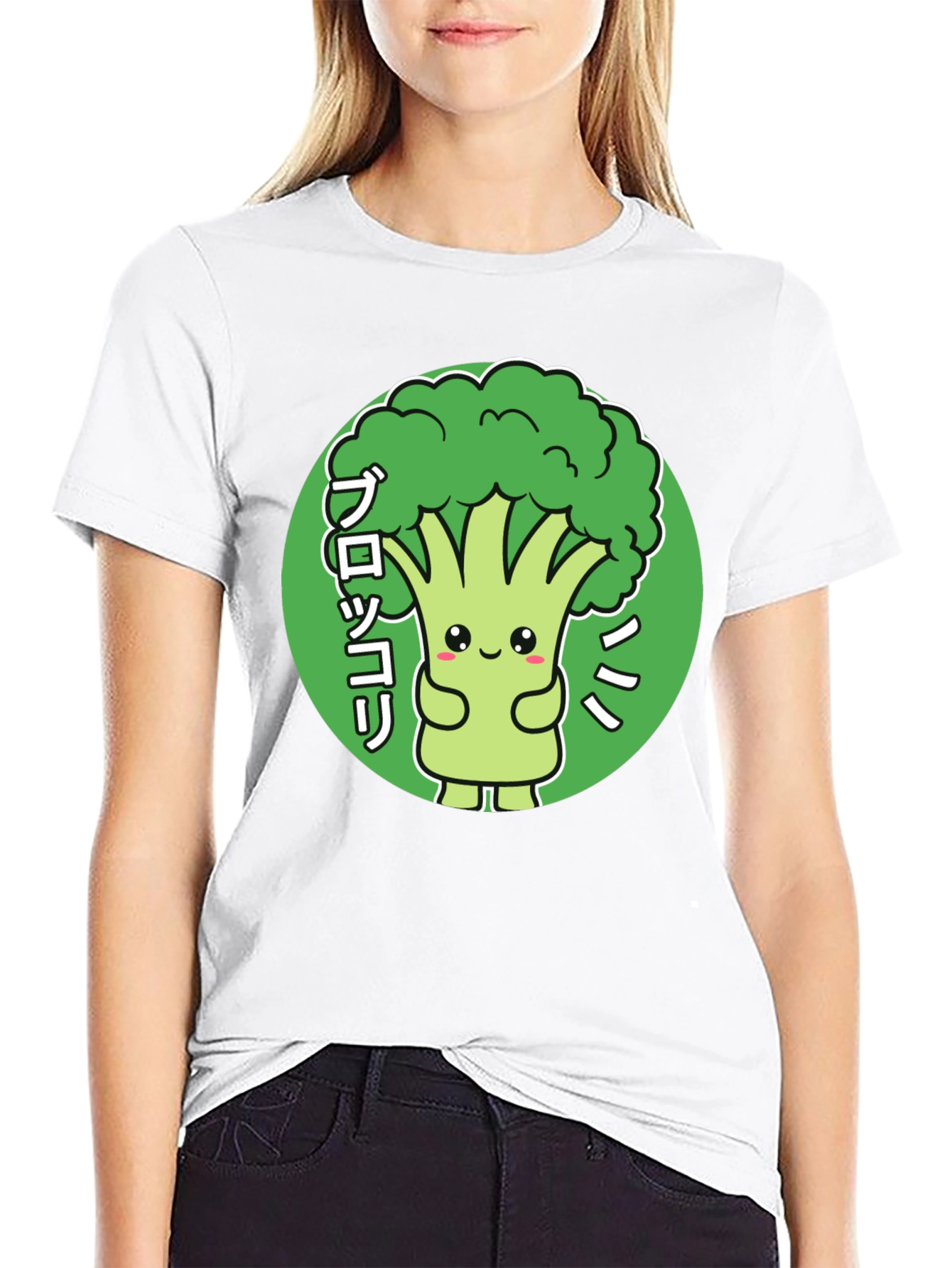 Cute Broccoli Kawaii Graphic T-Shirt
