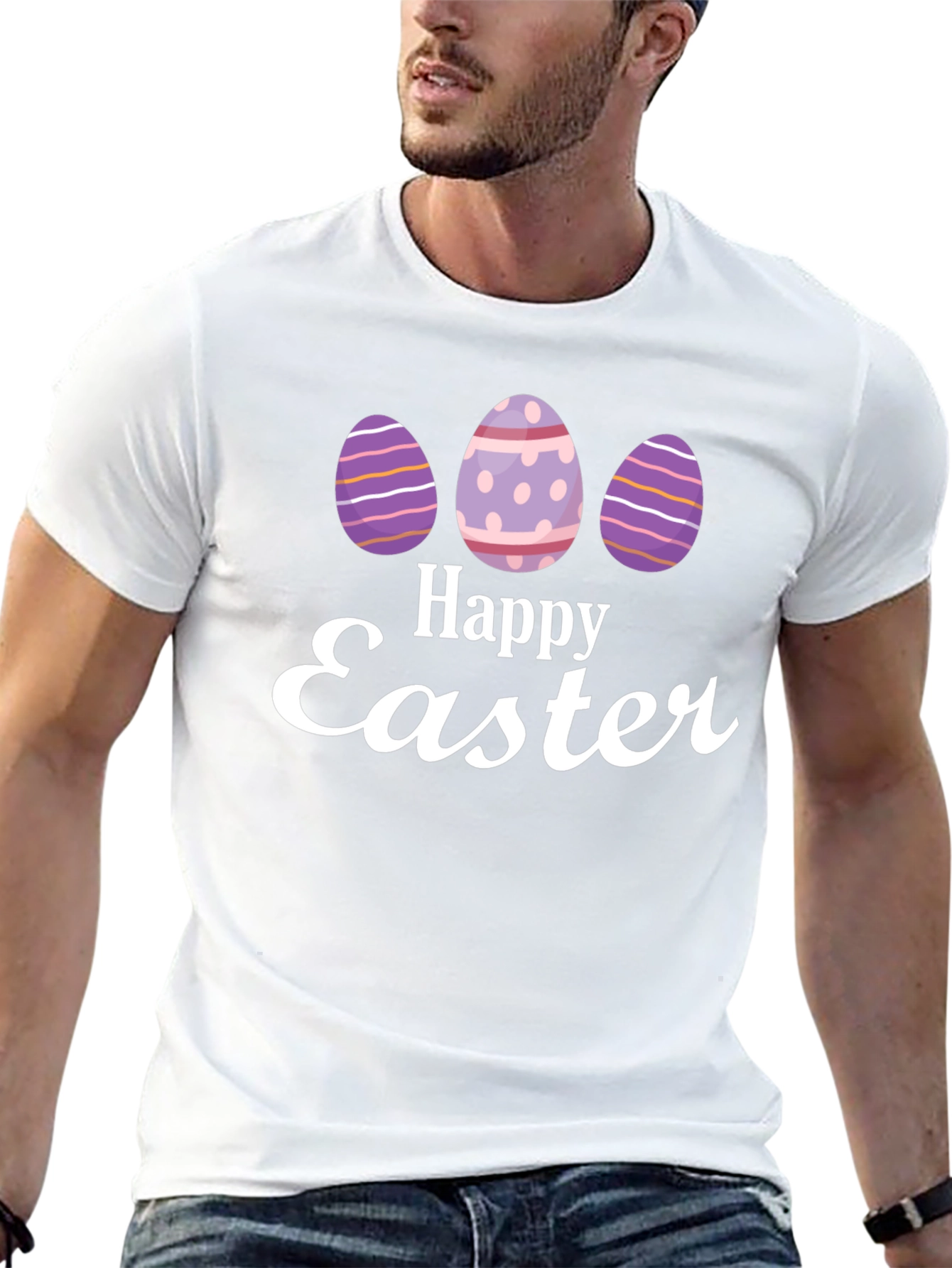 Happy Easter Egg Graphic T-Shirt