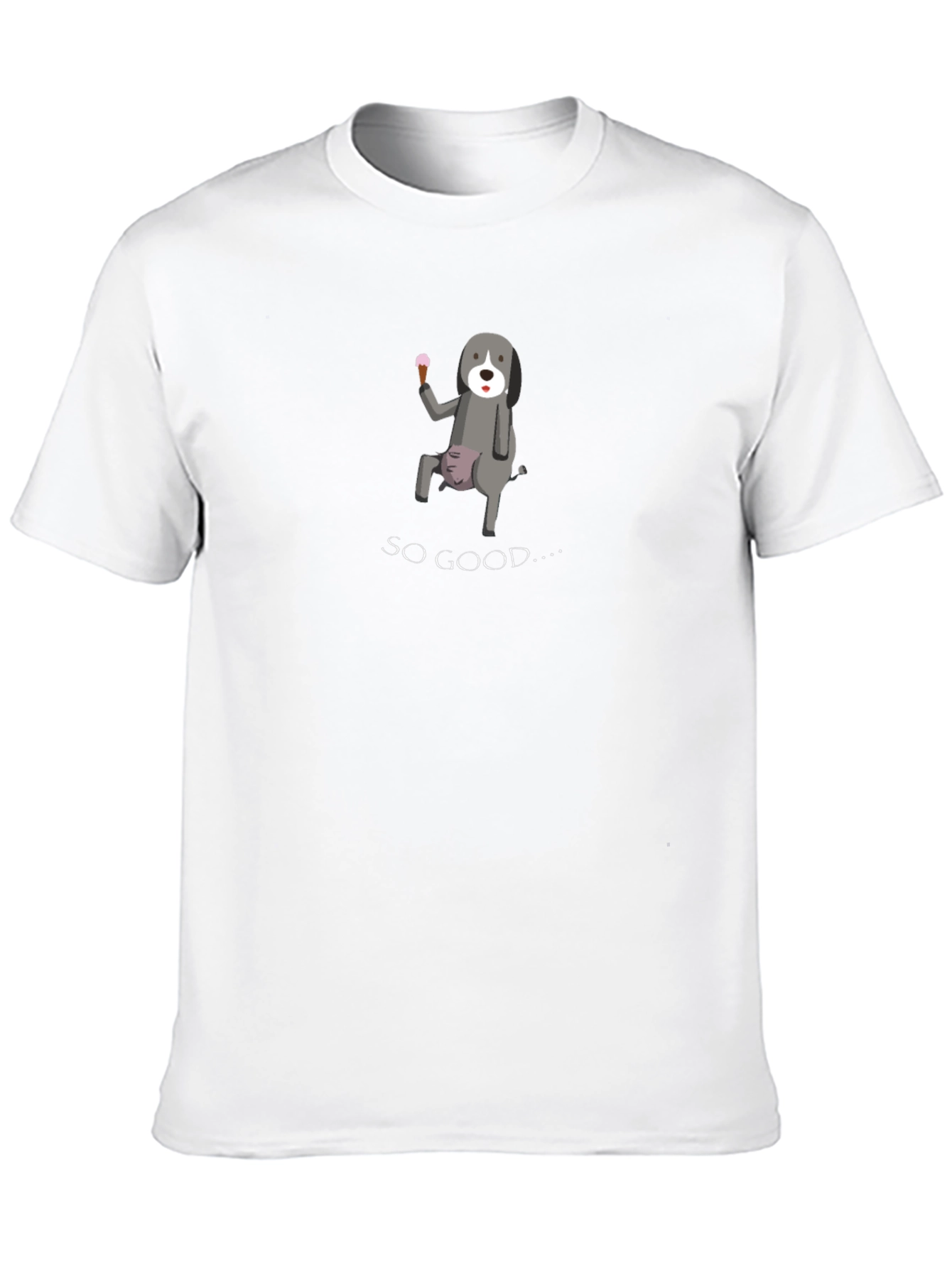 Funny Dog Ice Cream Graphic Tee