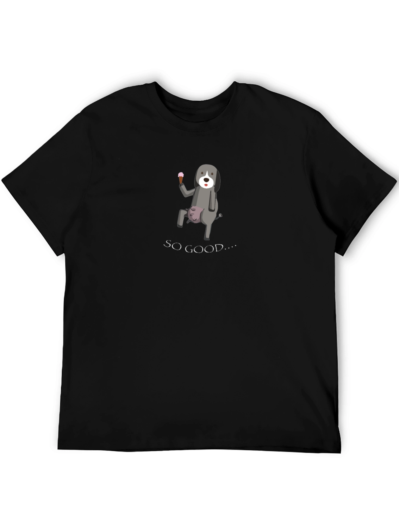 Funny Dog Ice Cream Graphic Tee