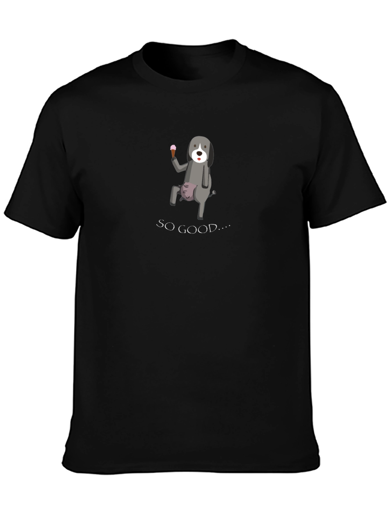 Funny Dog Ice Cream Graphic Tee