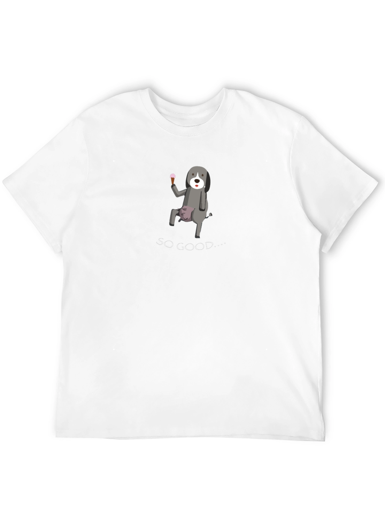 Funny Dog Ice Cream Graphic Tee