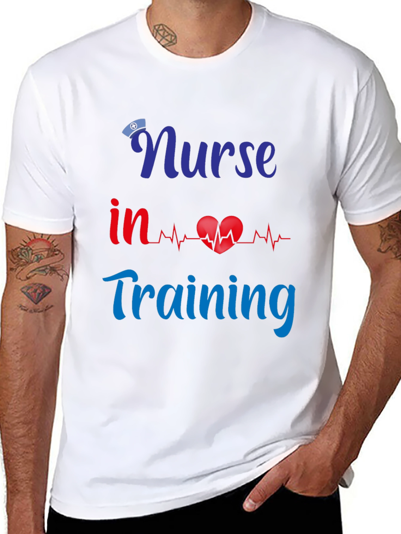 Nurse in Training Graphic Tee - Soft Cotton Blend