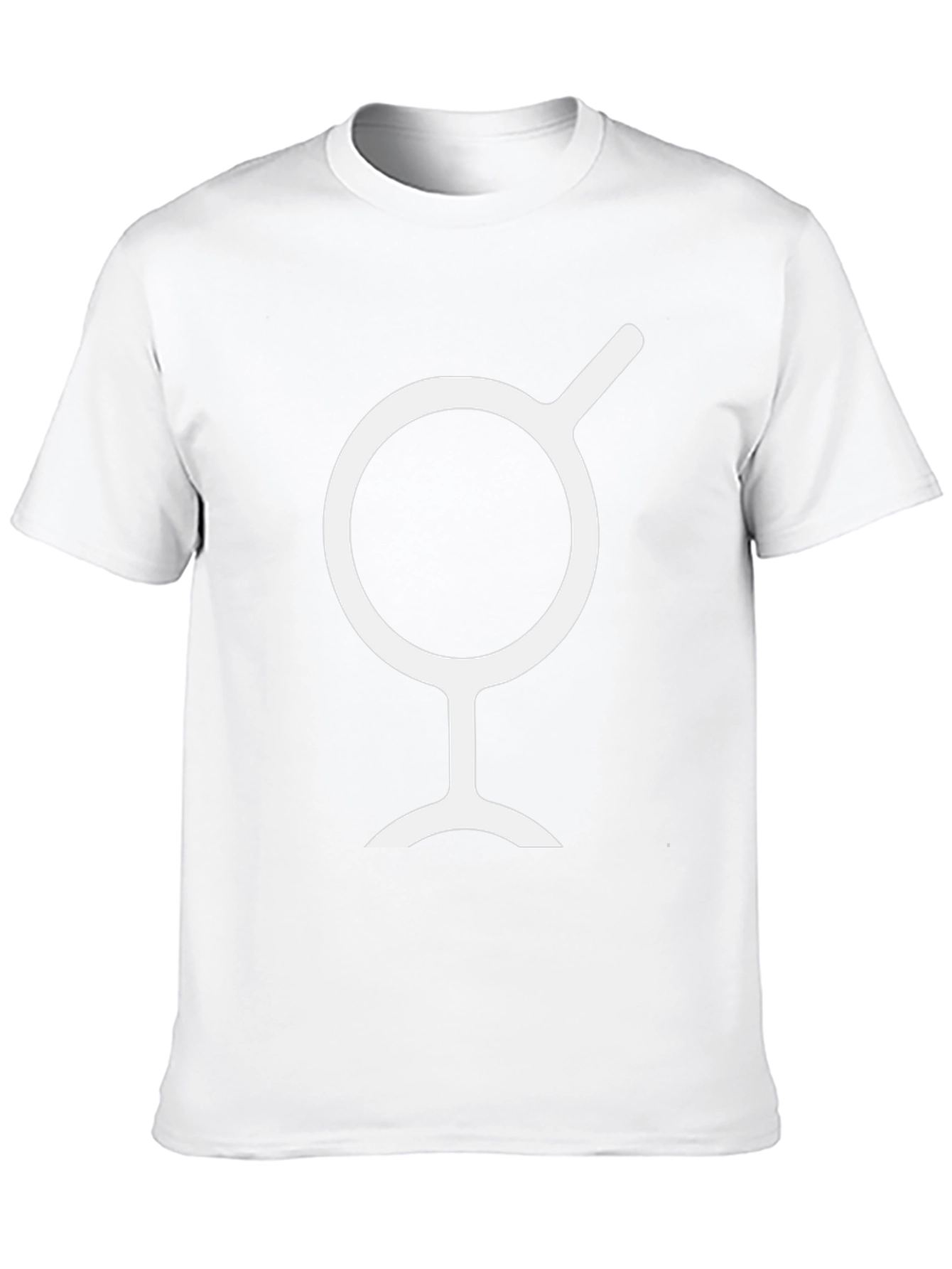 Minimalist Black T-Shirt with White Symbol