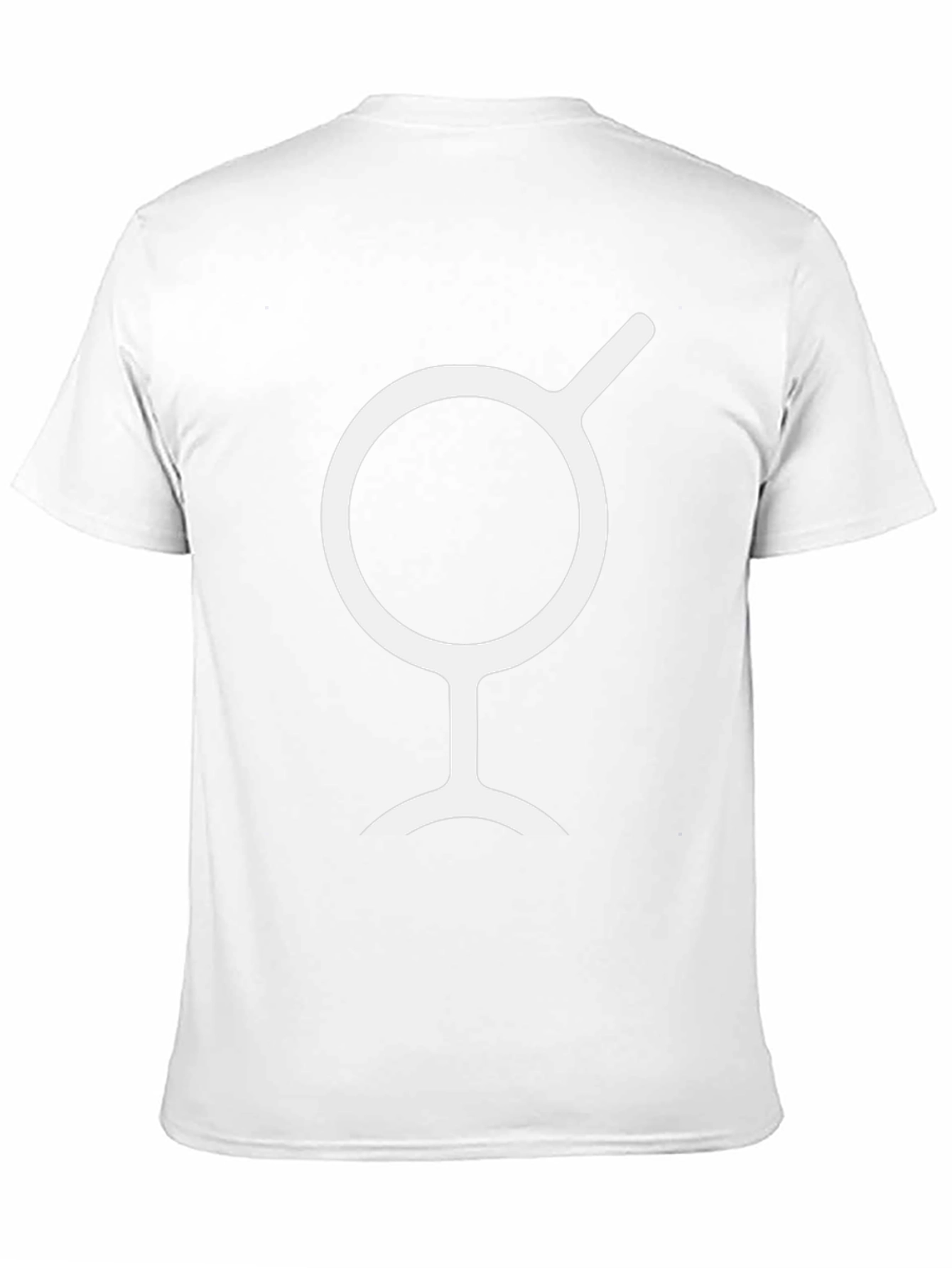 Minimalist Black T-Shirt with White Symbol