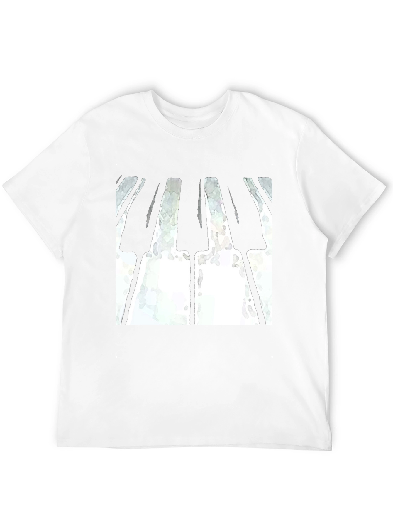 Piano Keys Graphic Print T-Shirt