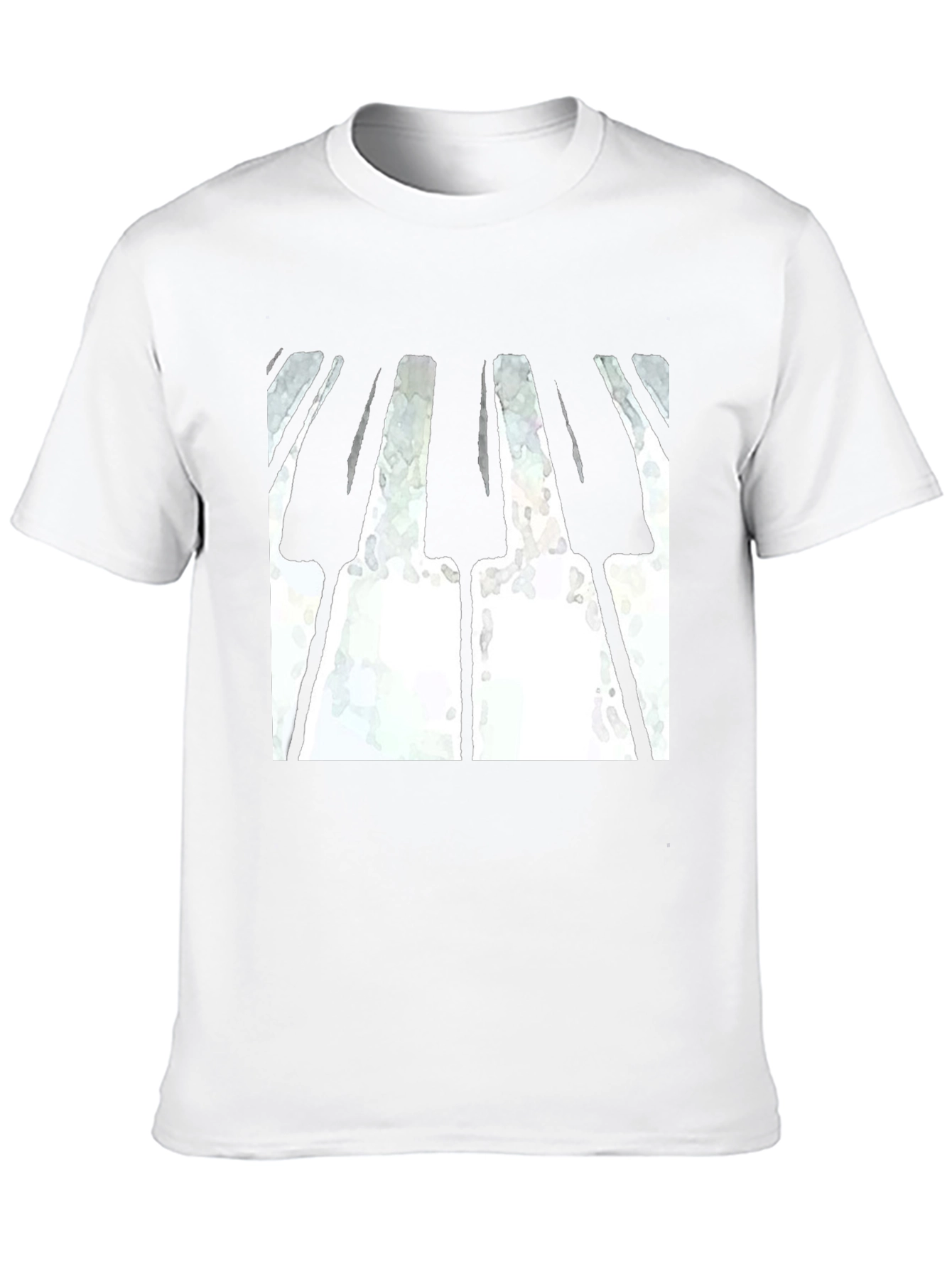 Piano Keys Graphic Print T-Shirt