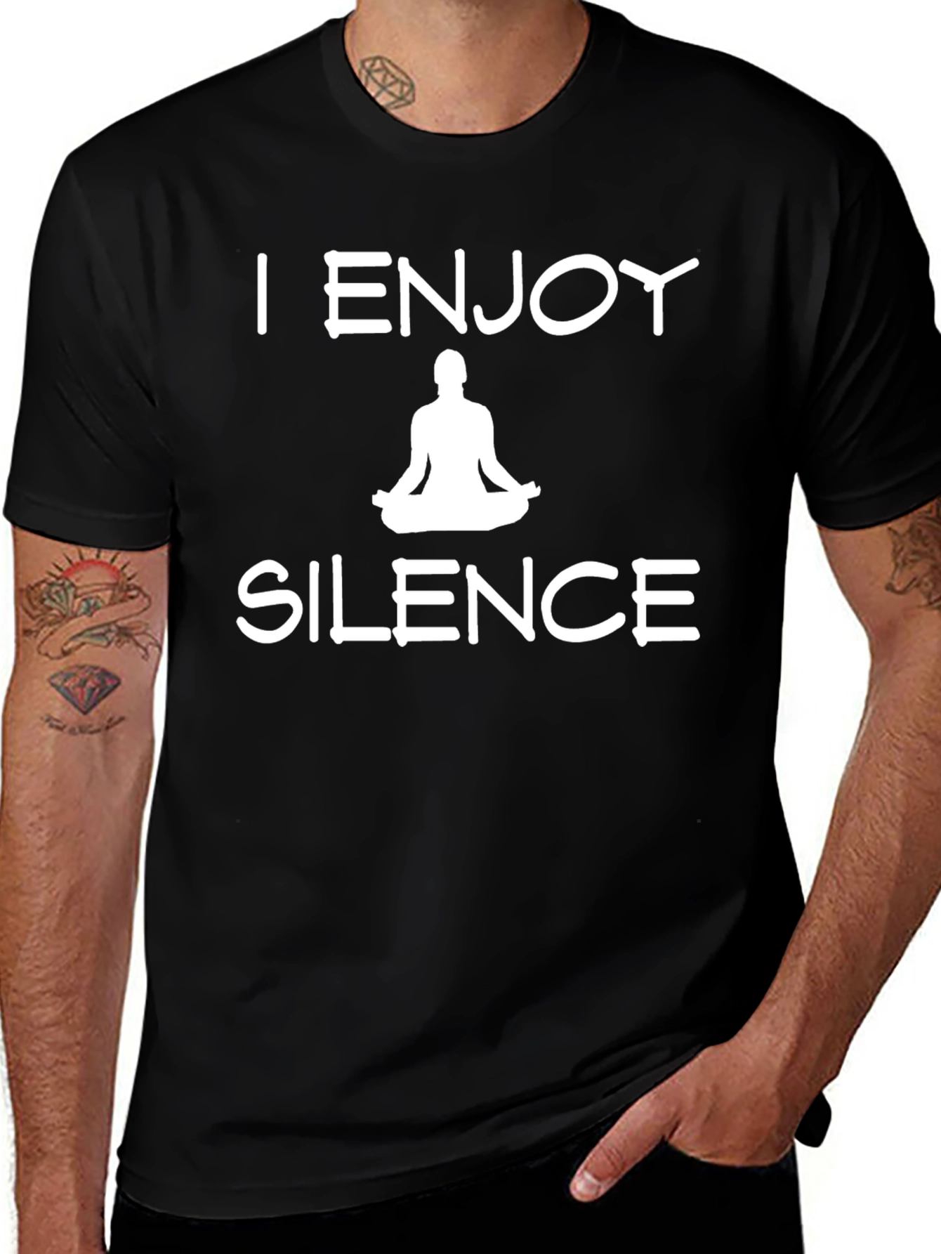 I Enjoy Silence Meditation T-Shirt