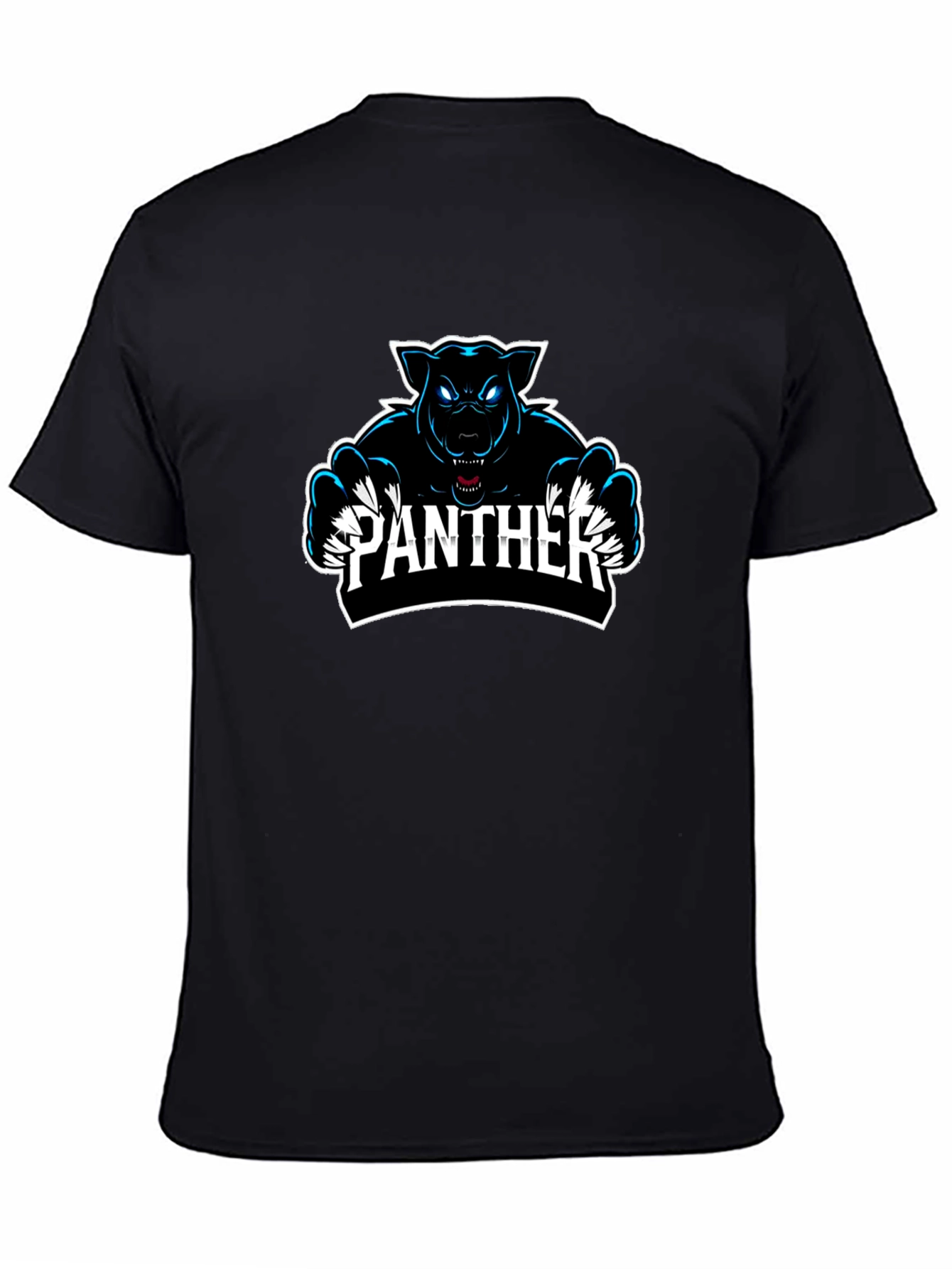 Panther Graphic Print Black T-Shirt