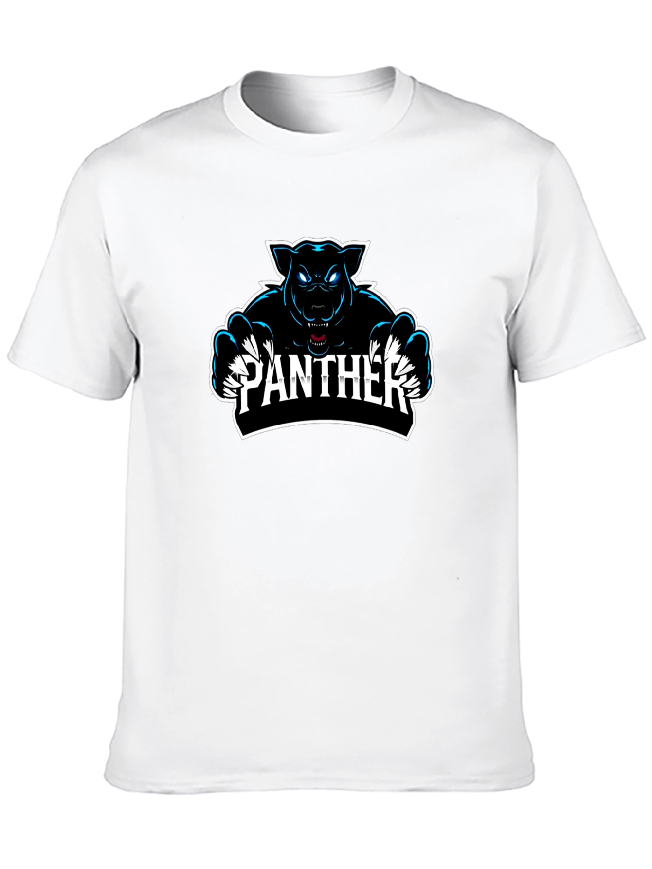 Panther Graphic Print Black T-Shirt