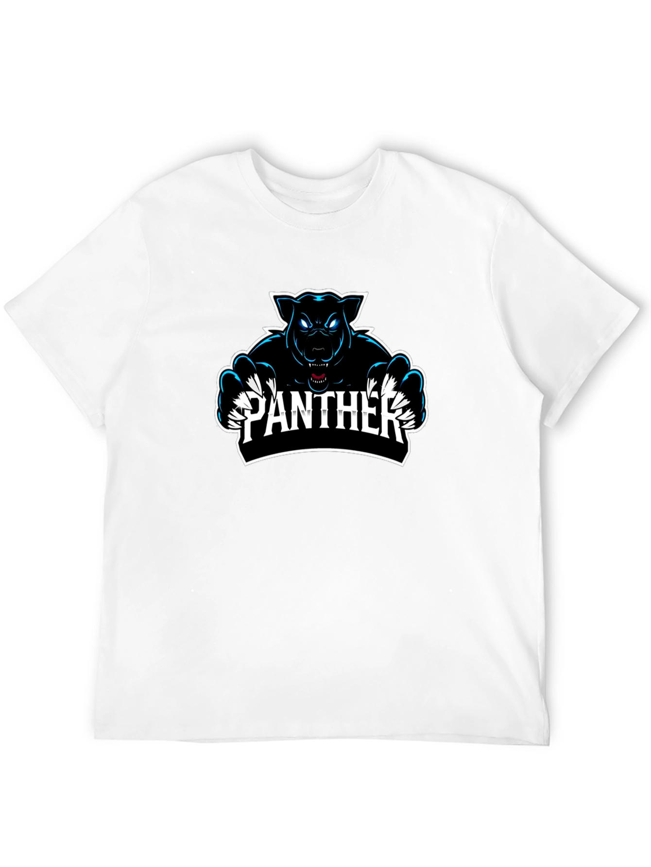 Panther Graphic Print Black T-Shirt