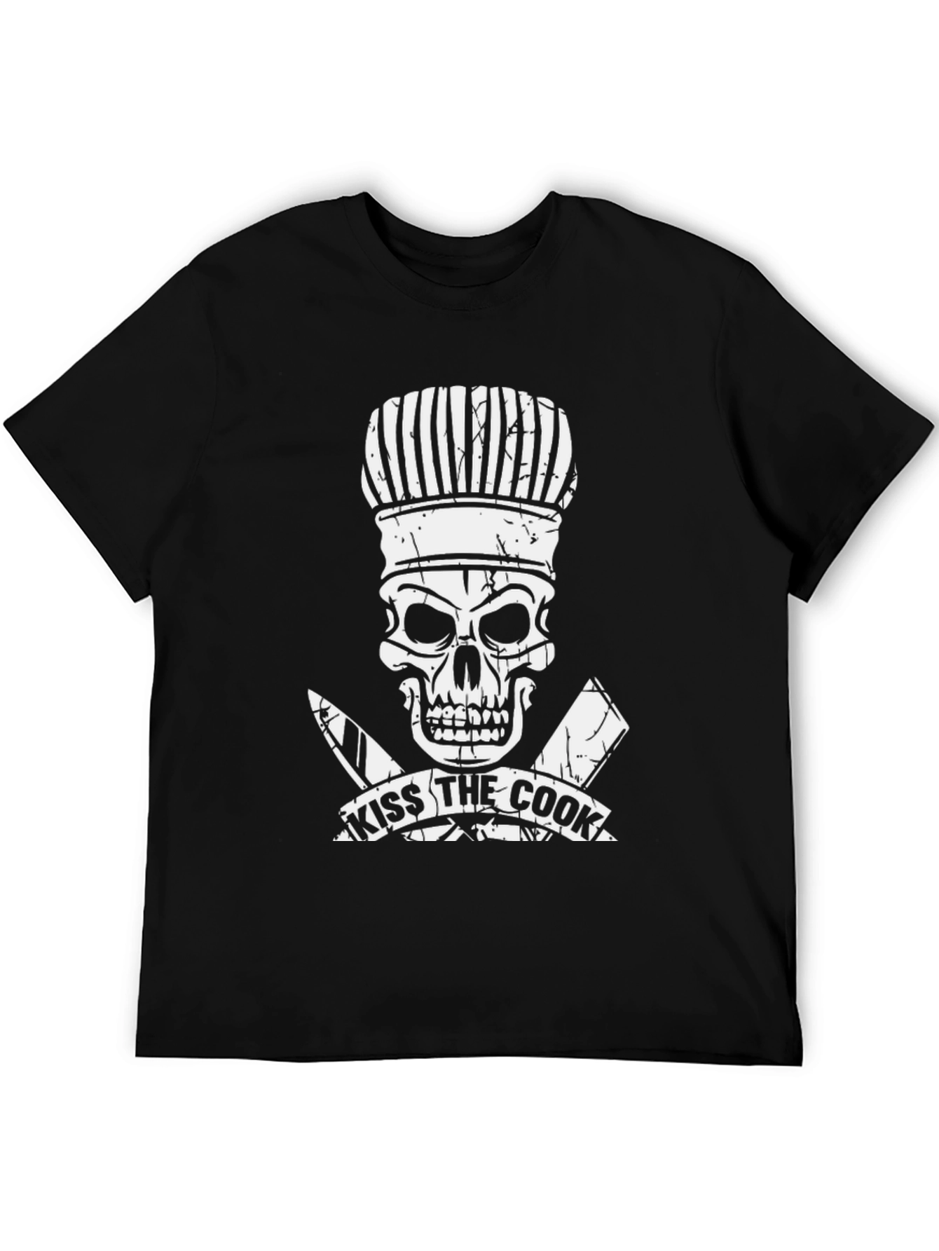 Kiss the Cook Skull Chef T-Shirt