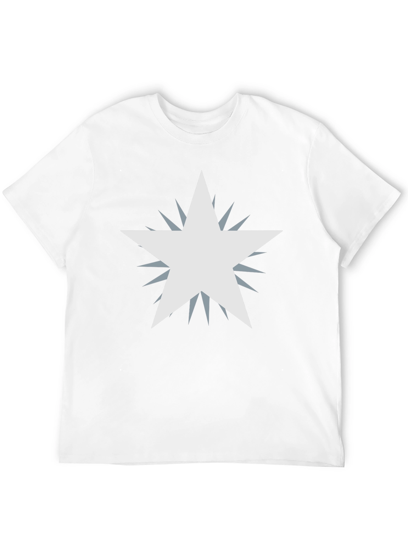 Mens Black Graphic Tee - Starburst Design