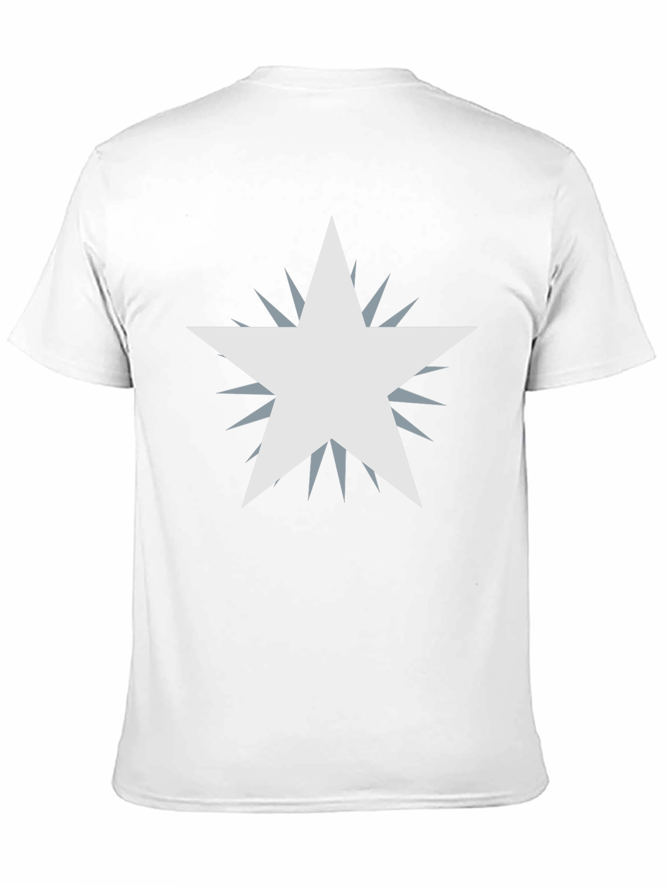Mens Black Graphic Tee - Starburst Design