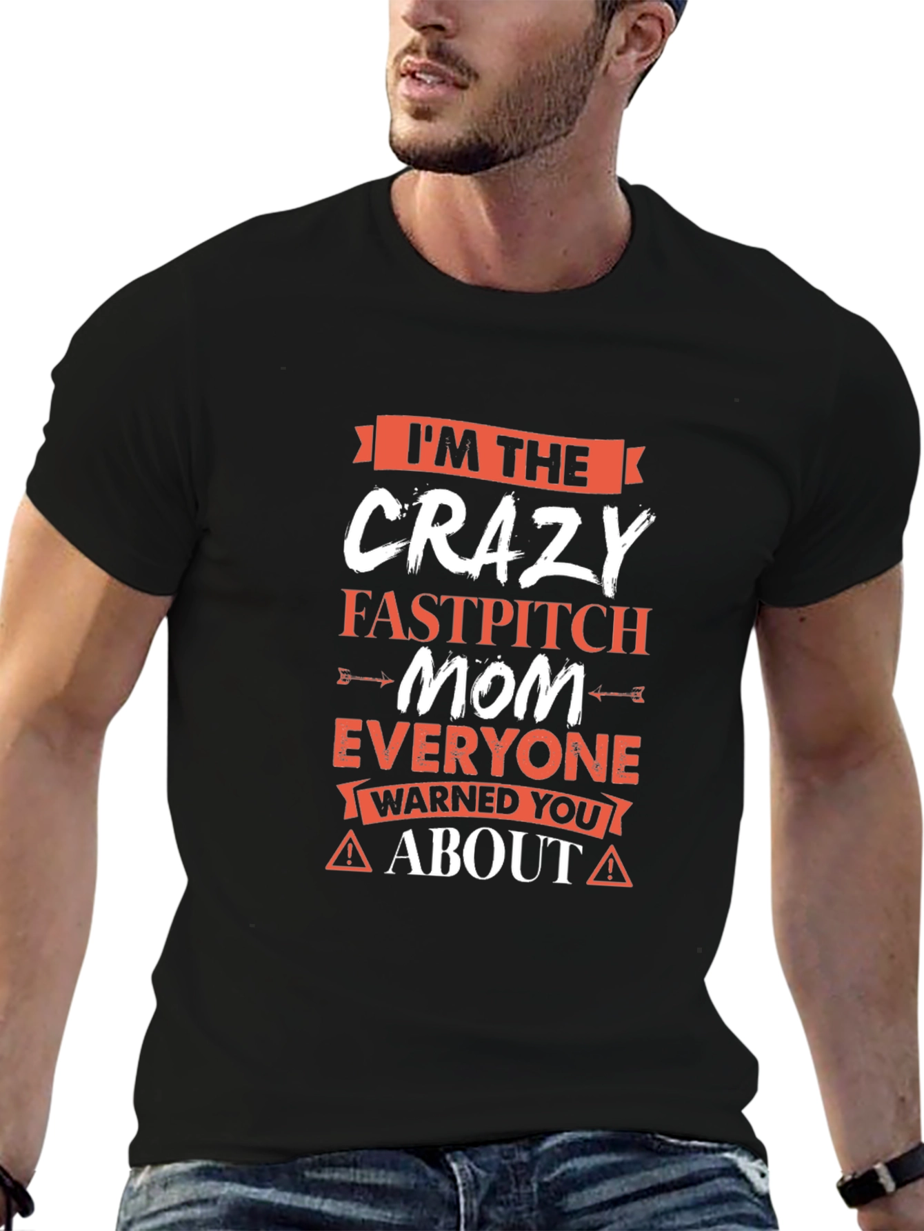 Crazy Fastpitch Mom Graphic Tee