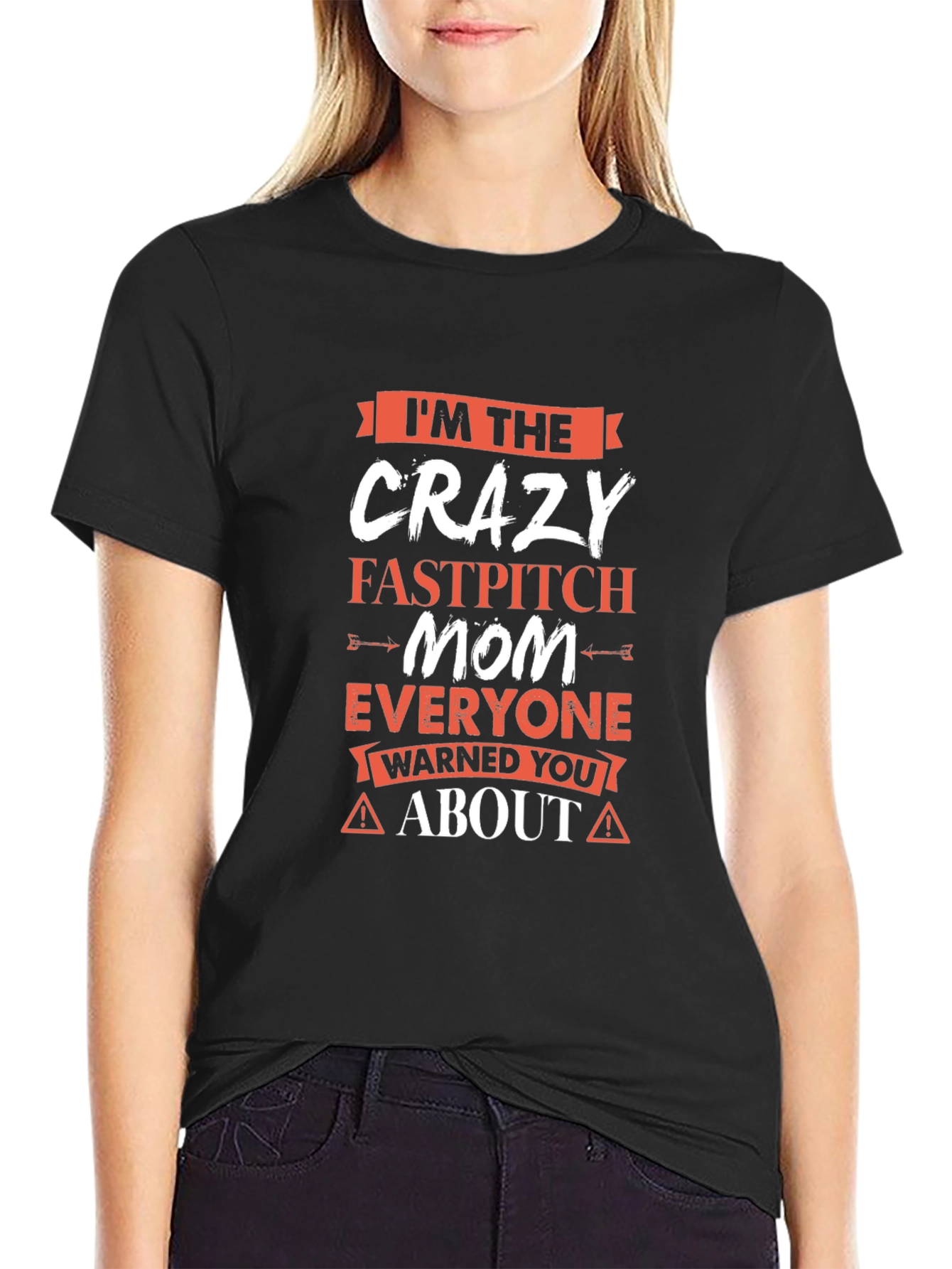 Crazy Fastpitch Mom Graphic Tee