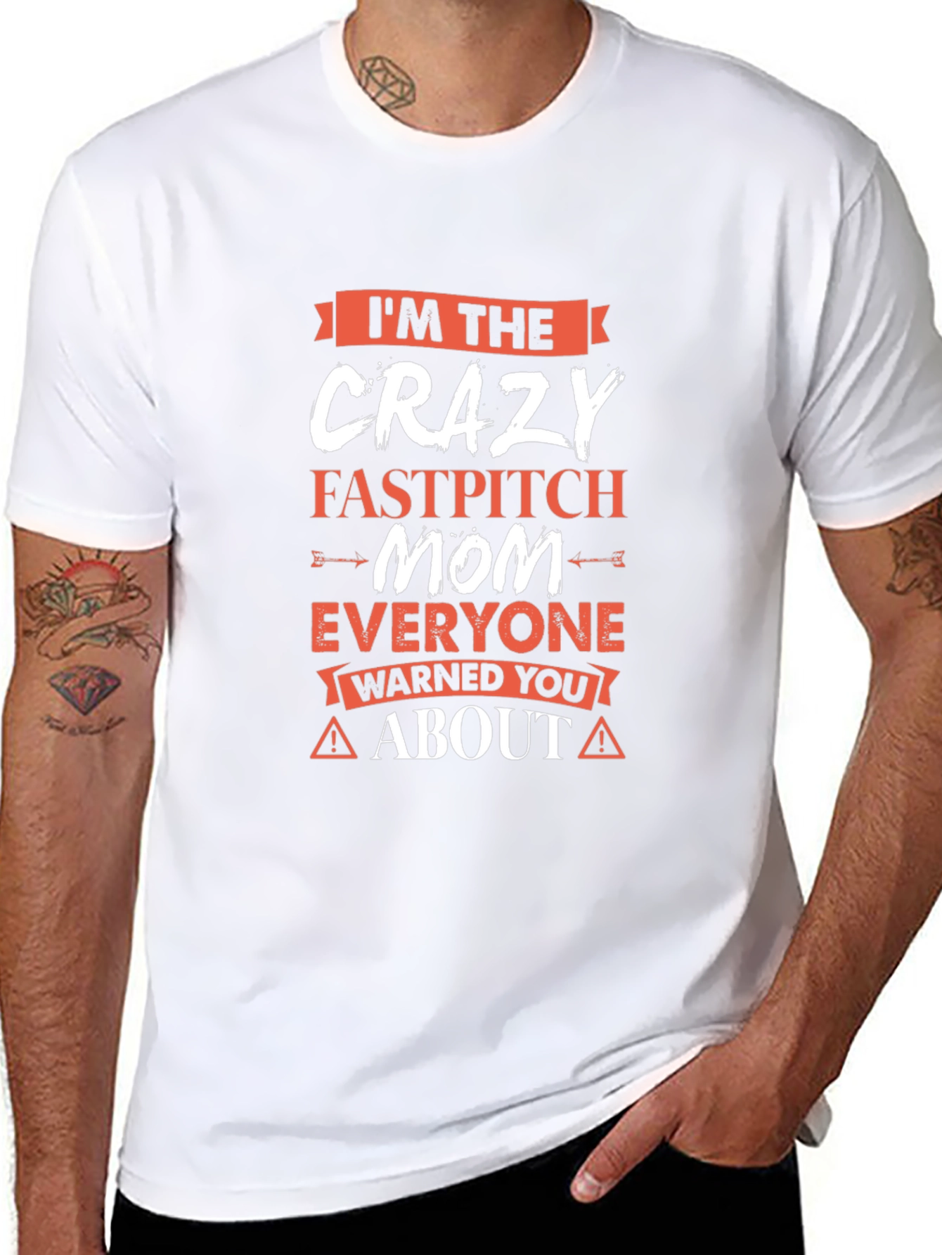 Crazy Fastpitch Mom Graphic Tee