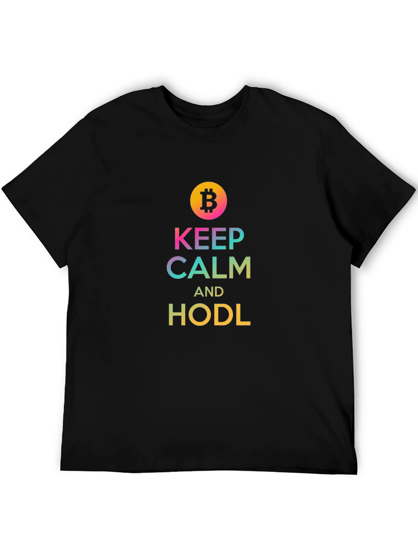 Keep Calm and HODL Bitcoin Crypto Tee
