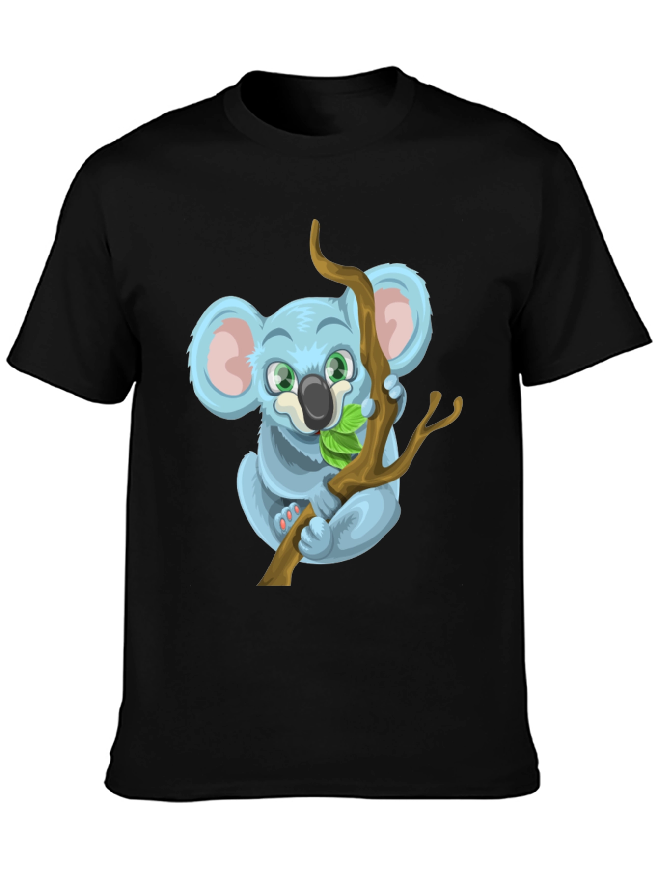 Cute Koala Bear Graphic Tee - Black T-Shirt
