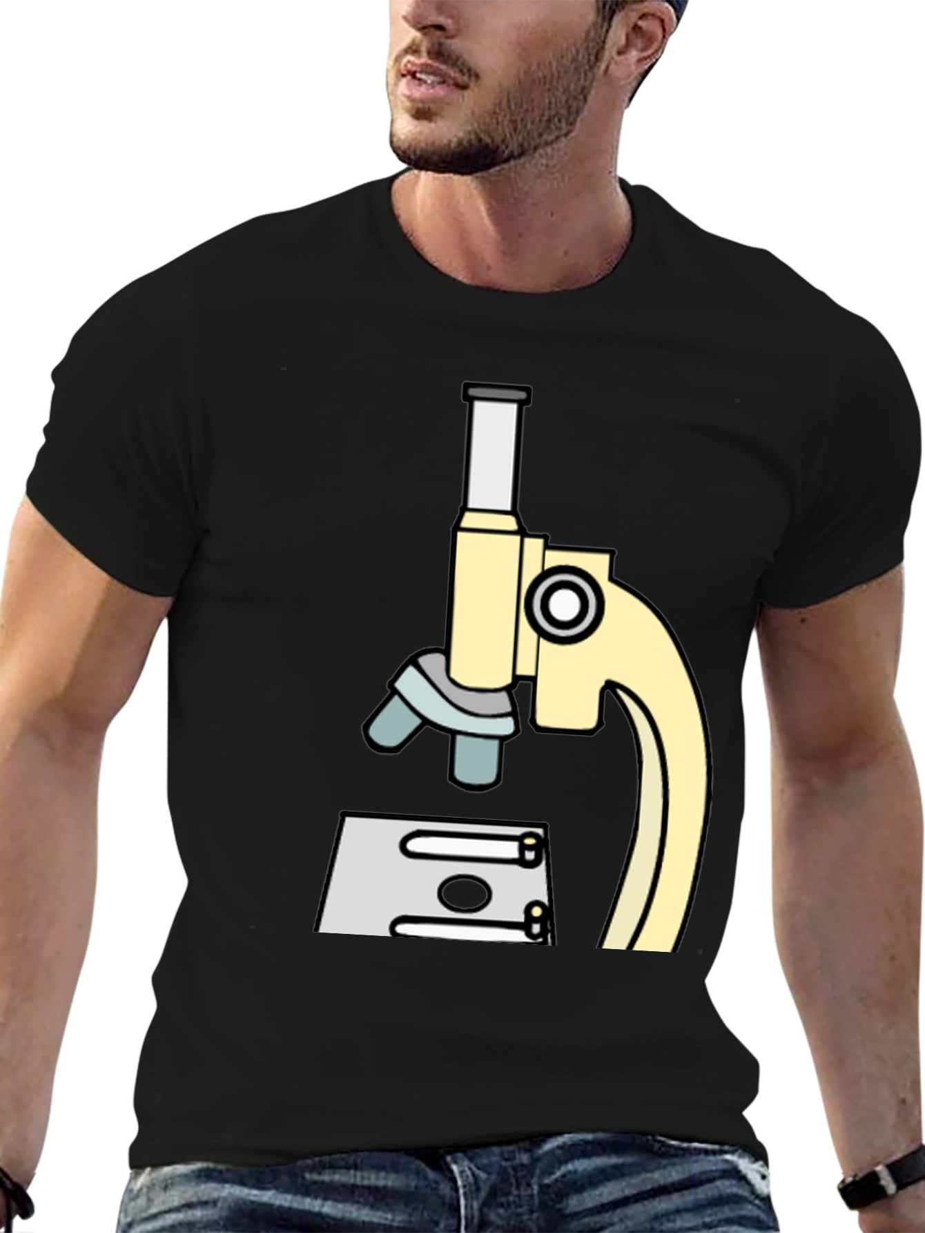 Science Microscope Graphic T-Shirt