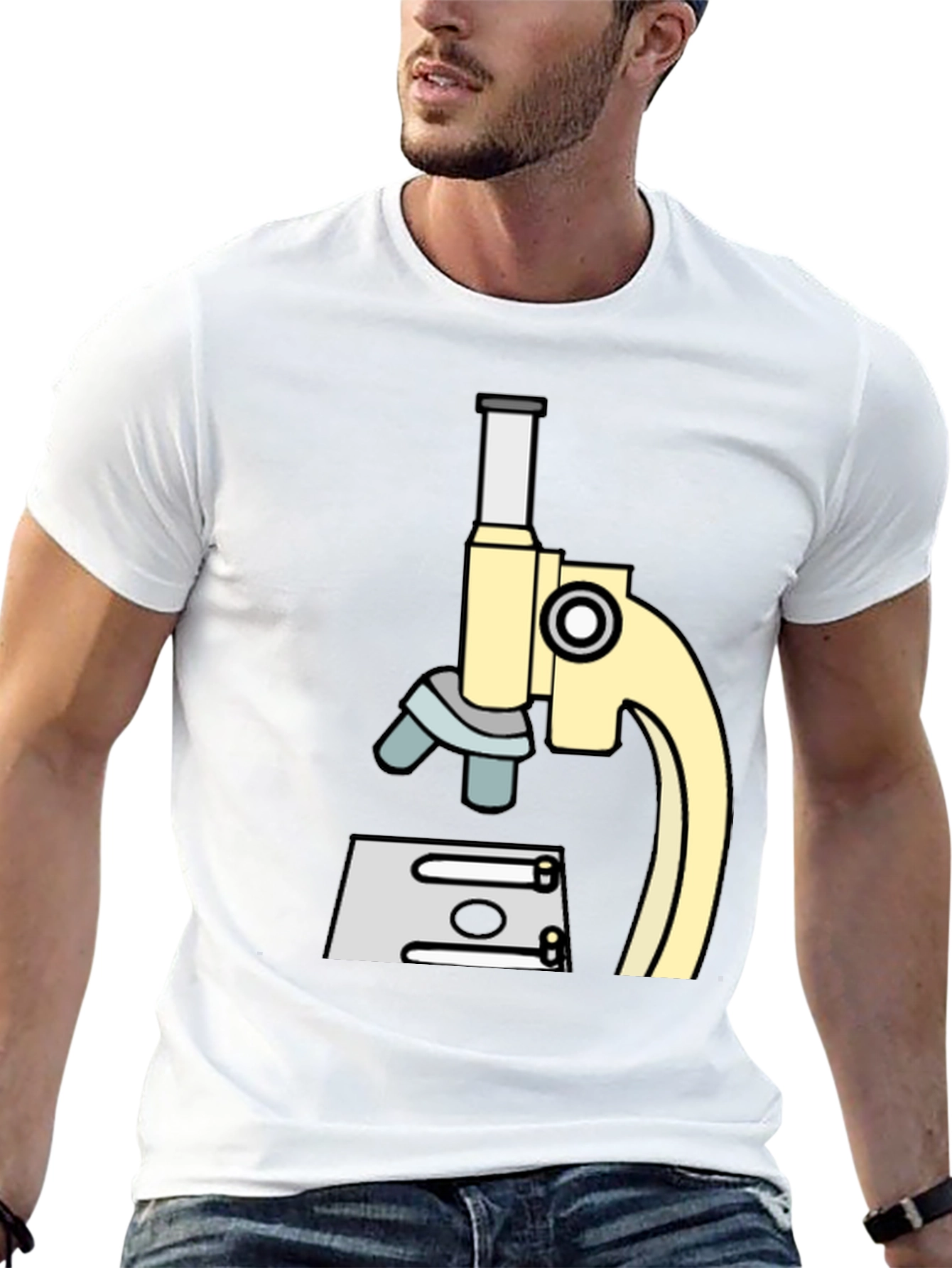 Science Microscope Graphic T-Shirt
