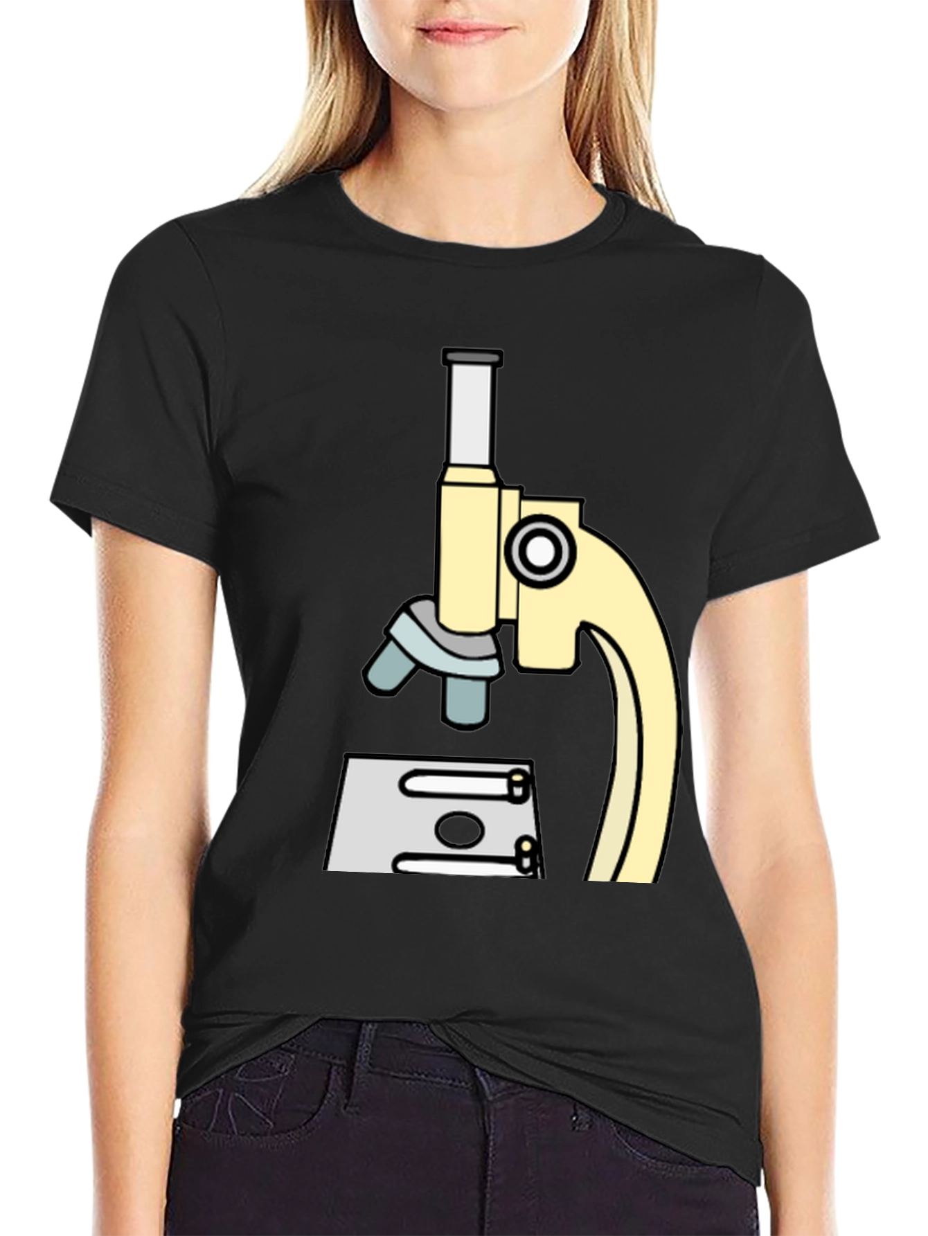 Science Microscope Graphic T-Shirt