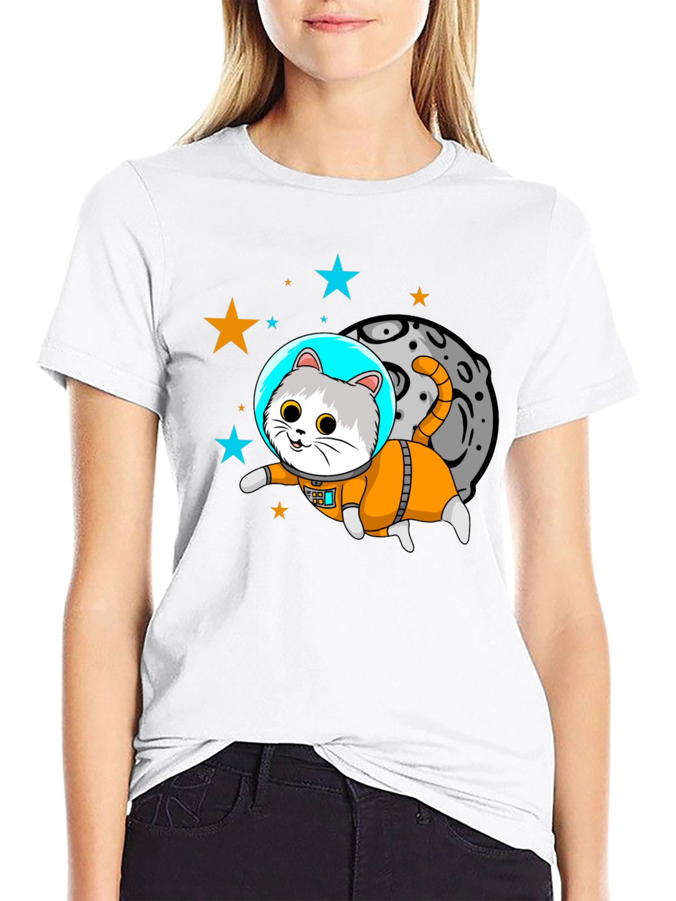 Astronaut Cat T-Shirt - Space Kitty!
