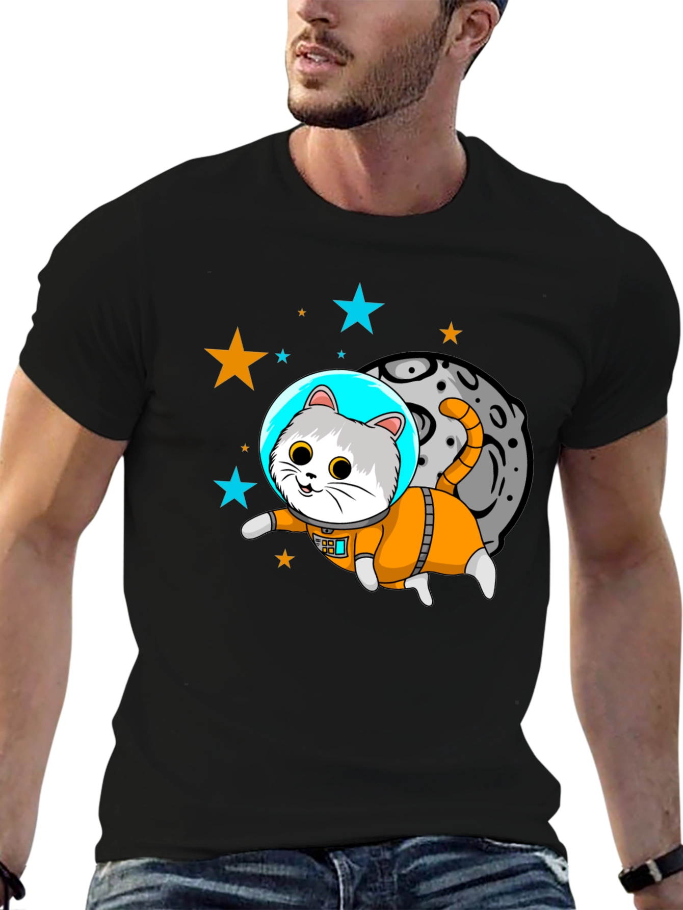 Astronaut Cat T-Shirt - Space Kitty!