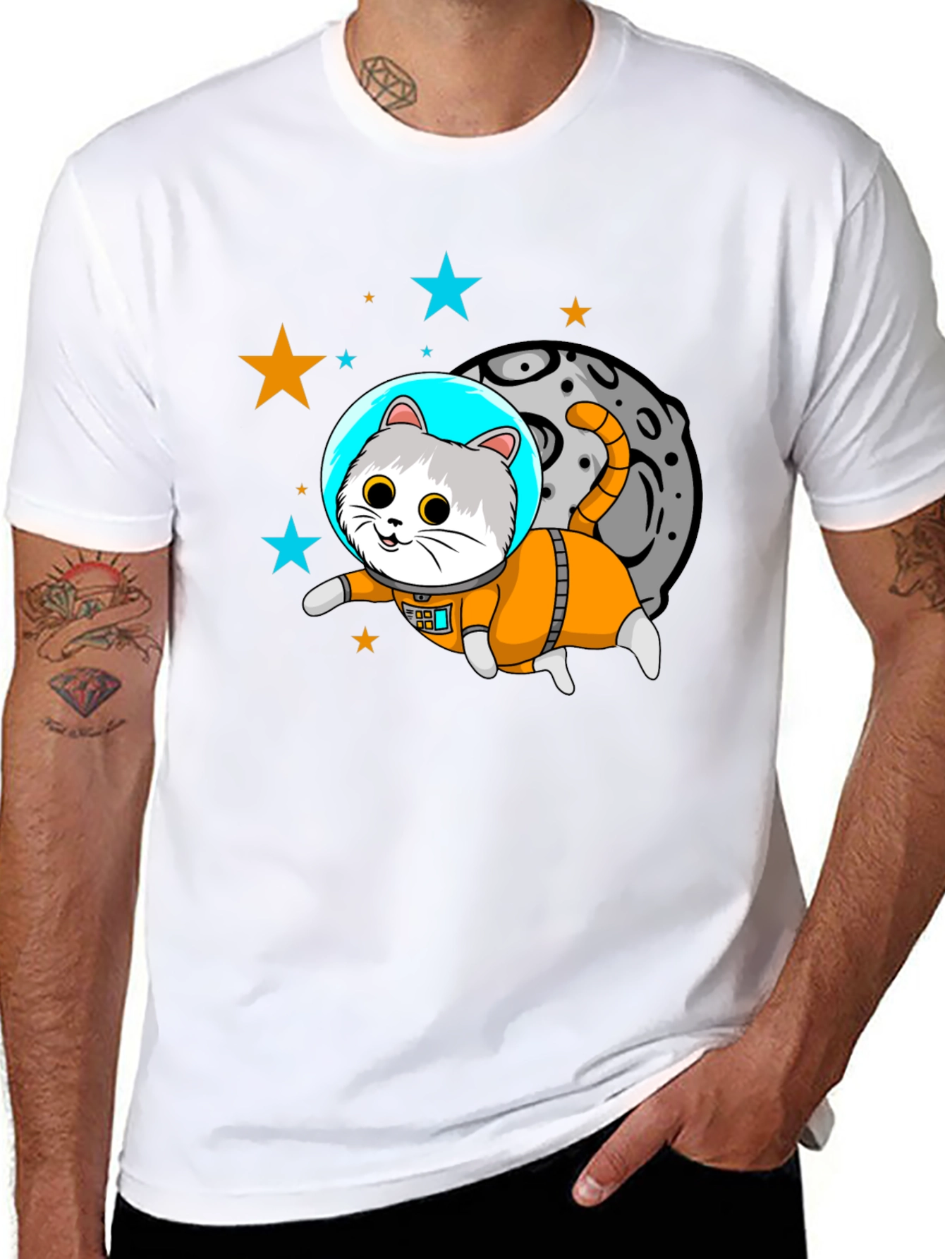 Astronaut Cat T-Shirt - Space Kitty!