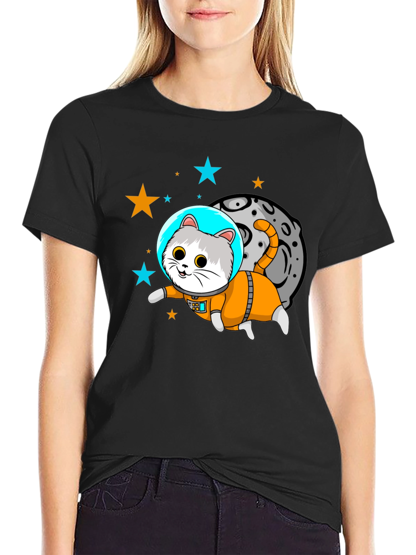 Astronaut Cat T-Shirt - Space Kitty!