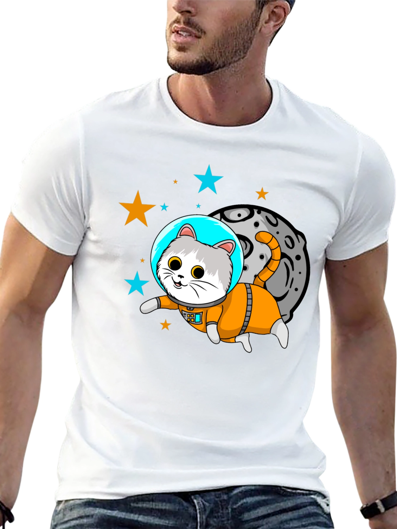 Astronaut Cat T-Shirt - Space Kitty!