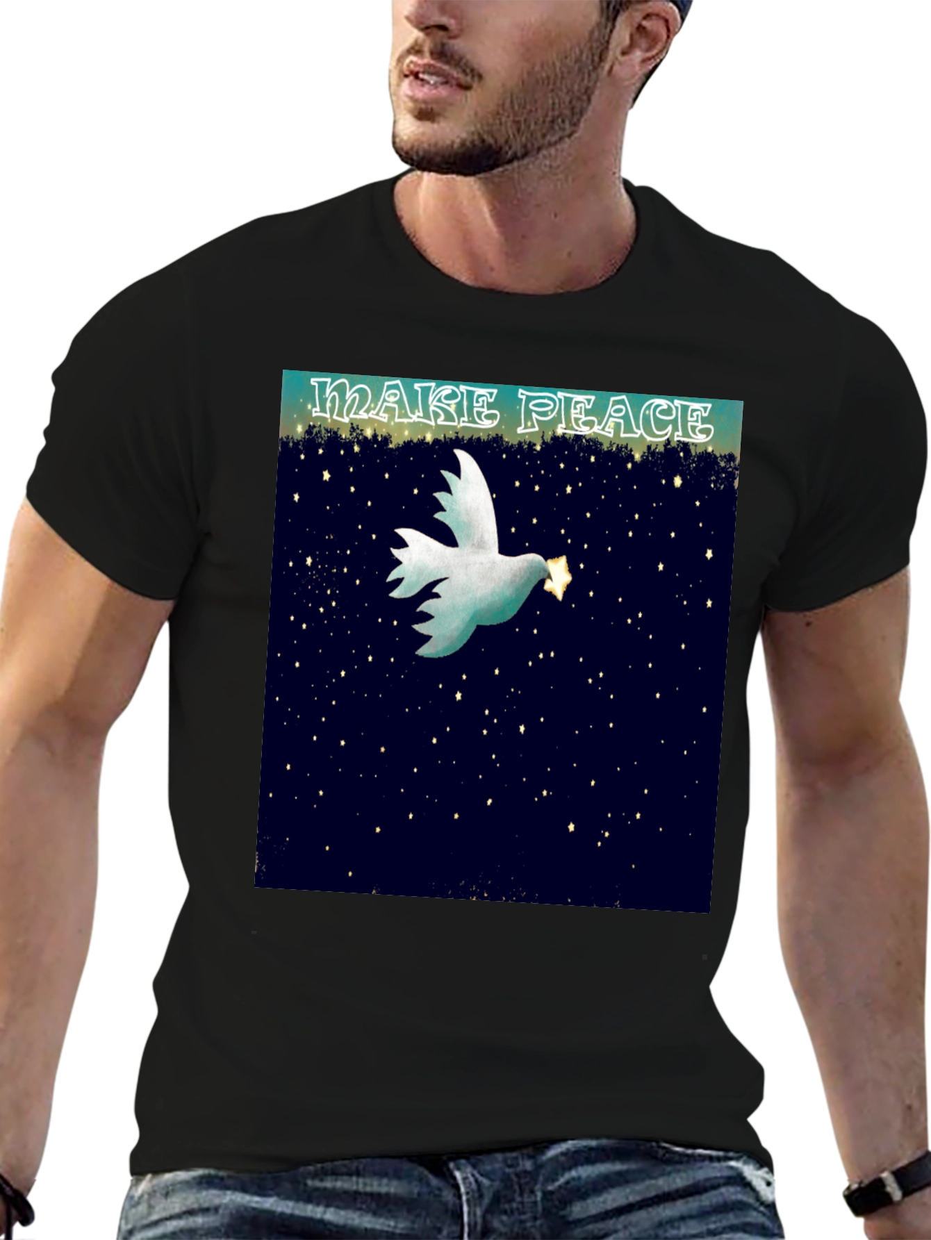 Make Peace Dove Graphic T-Shirt
