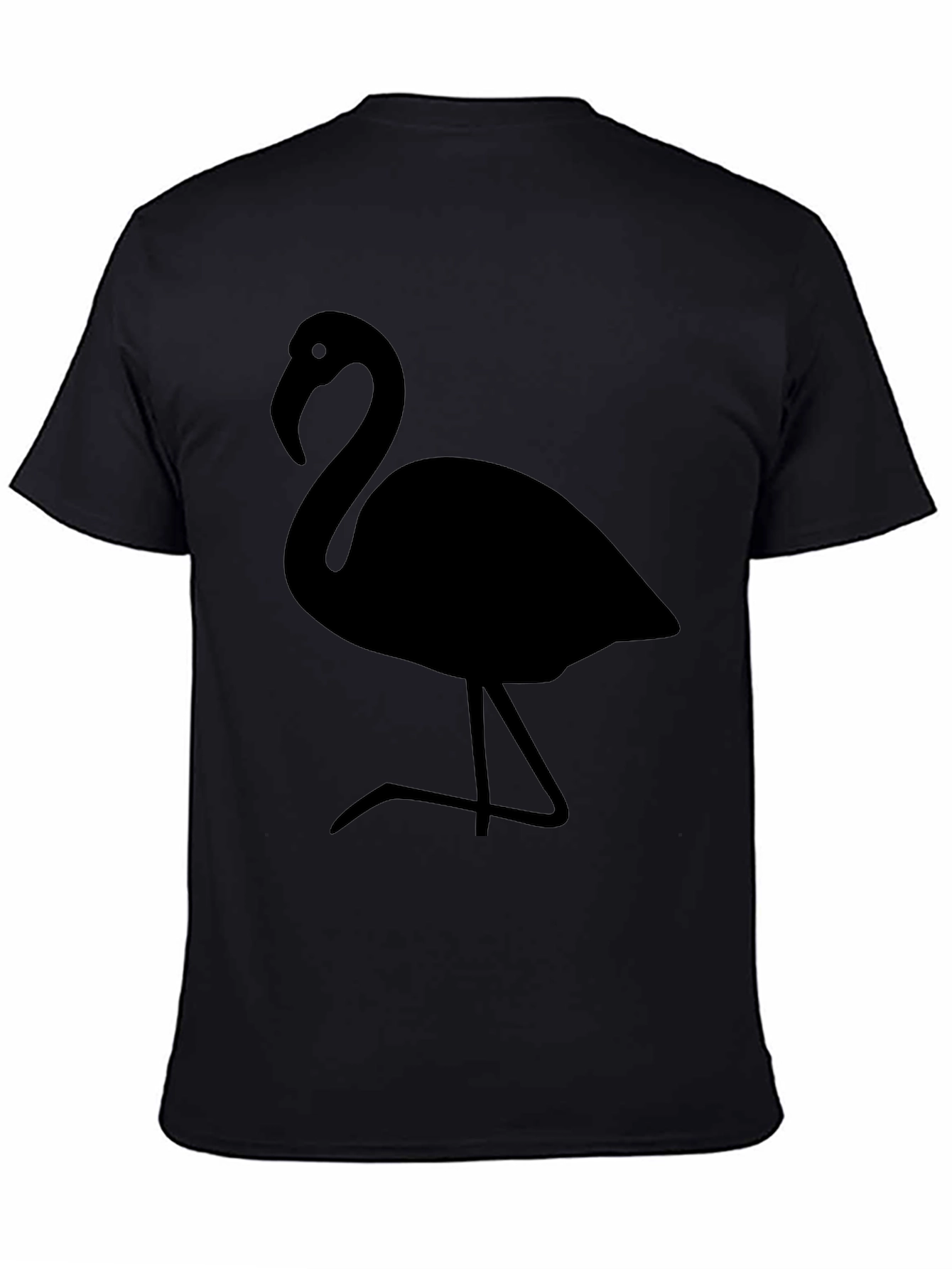 Flamingo Graphic Tee - Stylish Black T-Shirt