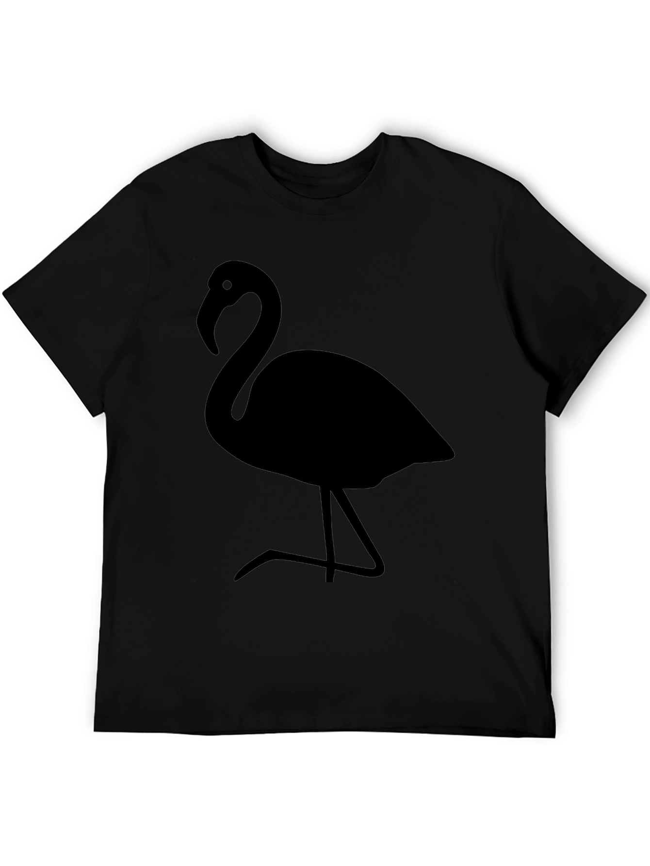 Flamingo Graphic Tee - Stylish Black T-Shirt