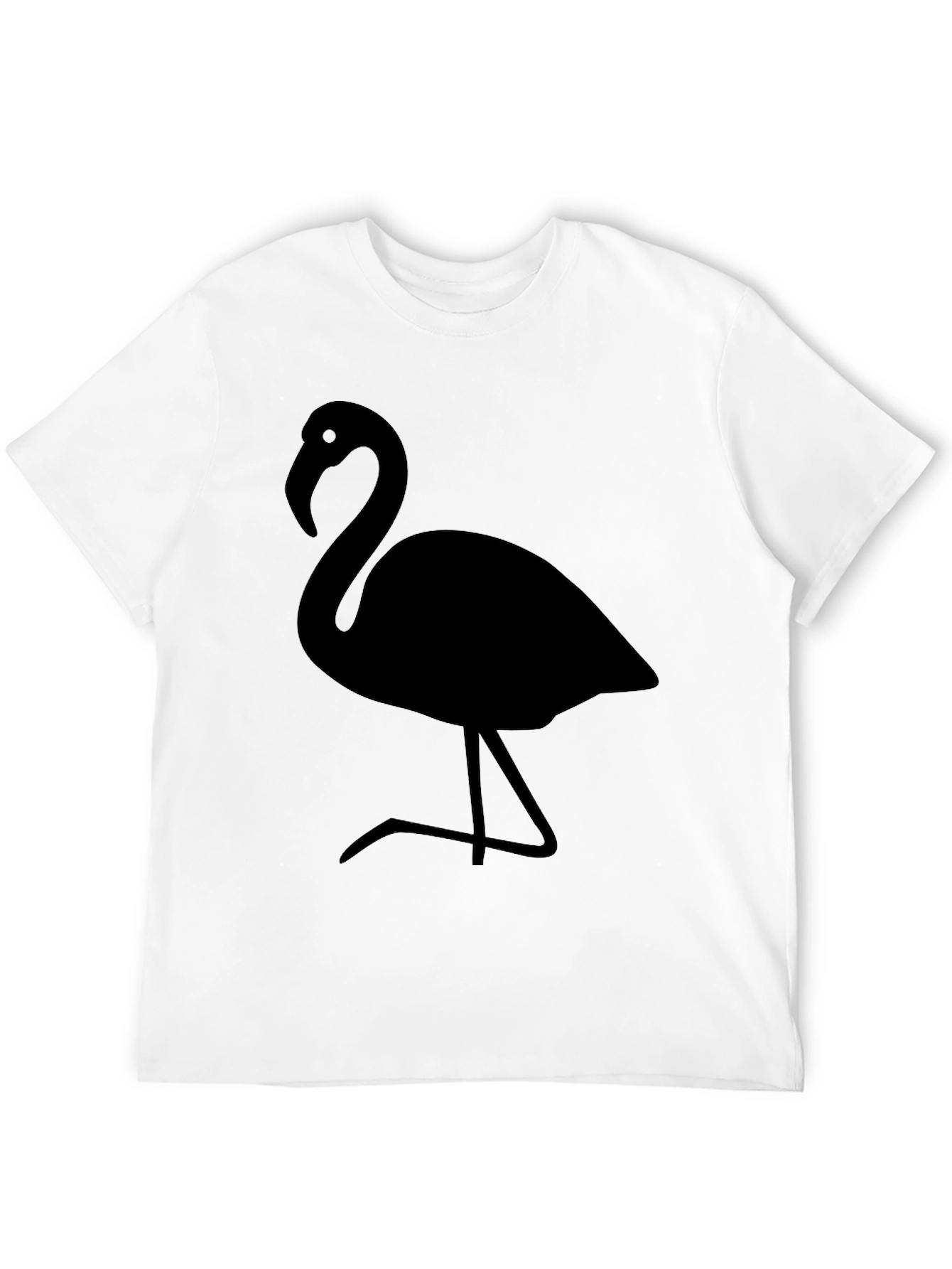 Flamingo Graphic Tee - Stylish Black T-Shirt