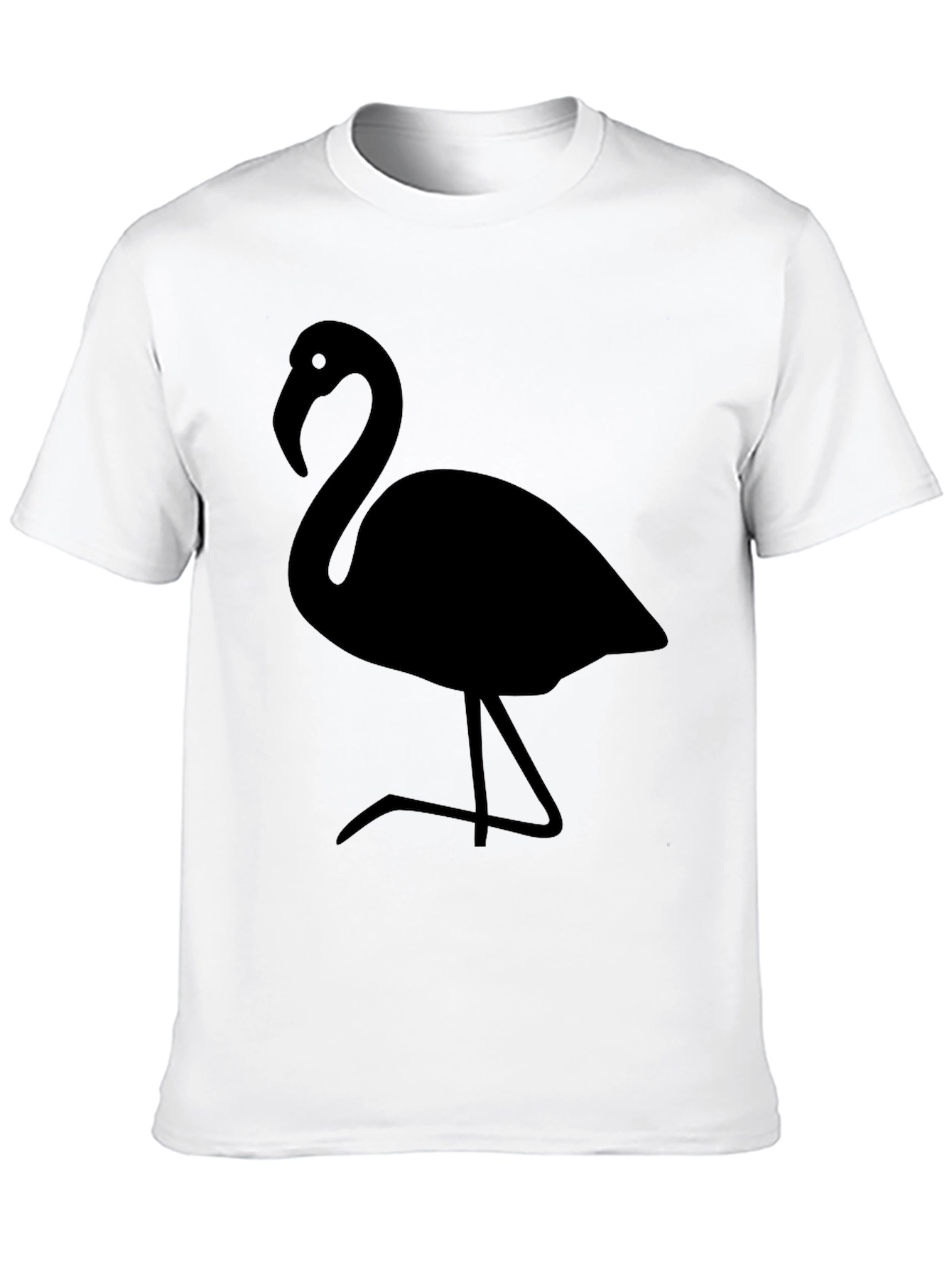 Flamingo Graphic Tee - Stylish Black T-Shirt