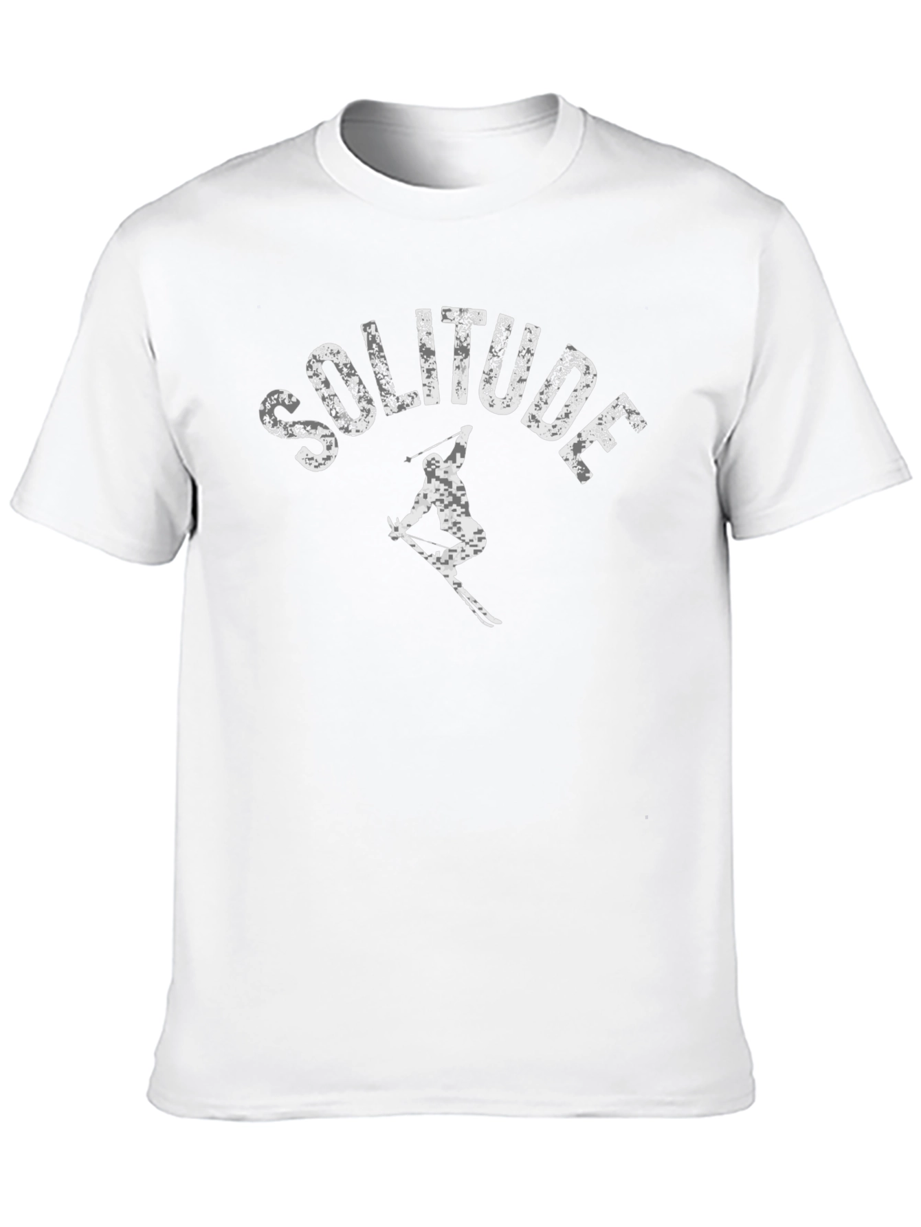 Solitude Skiing Graphic Tee - Black Cotton T-Shirt