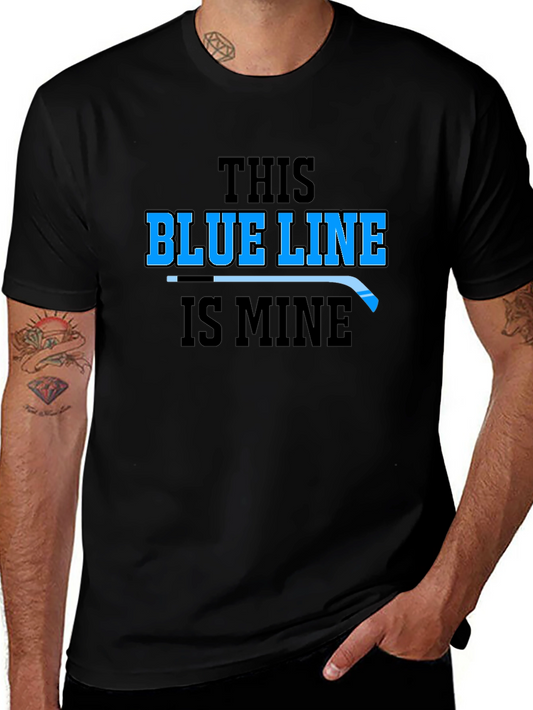 Blue Line Hockey Graphic T-Shirt