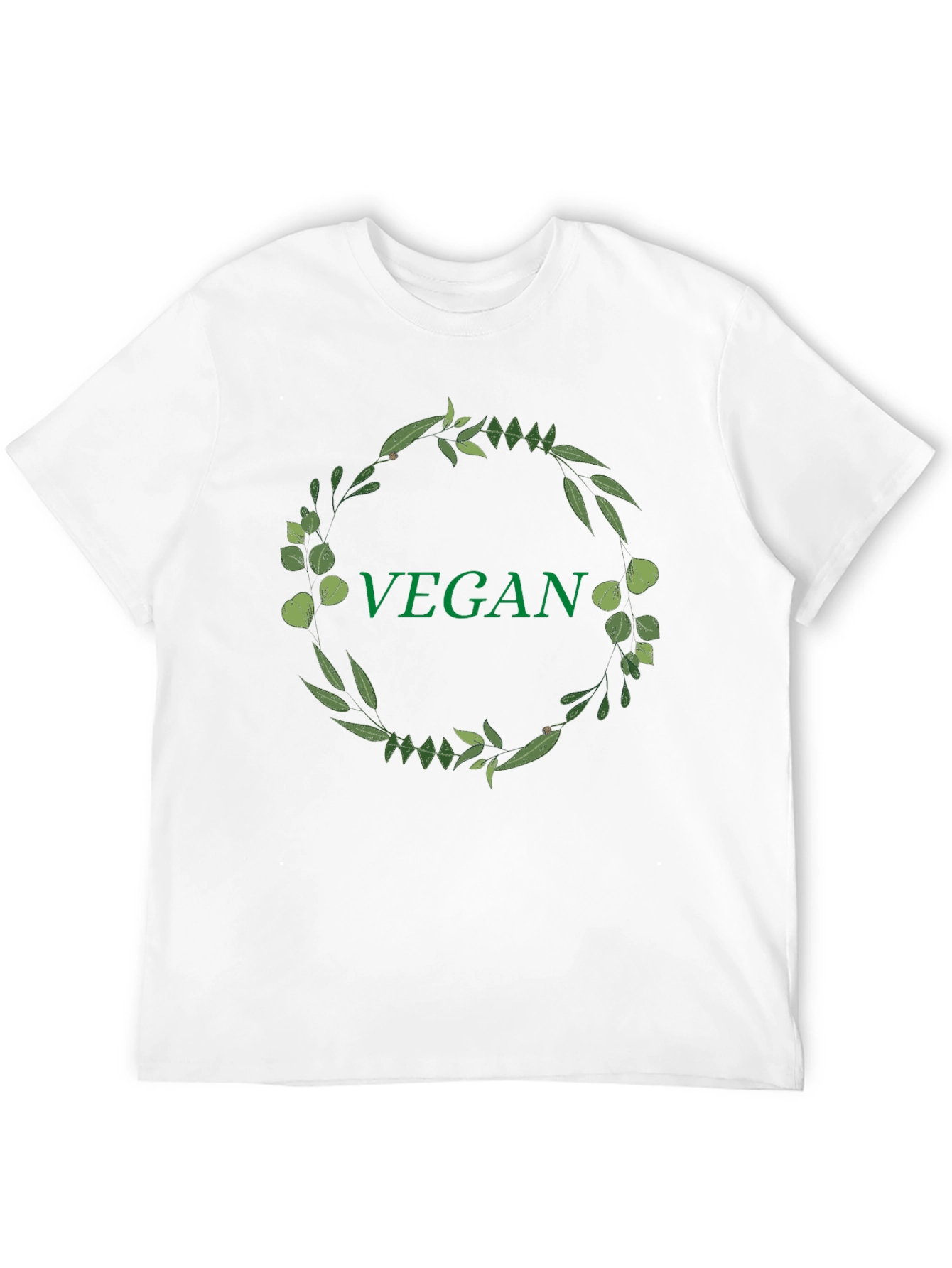 Vegan Wreath T-Shirt - Stylish & Eco-Friendly