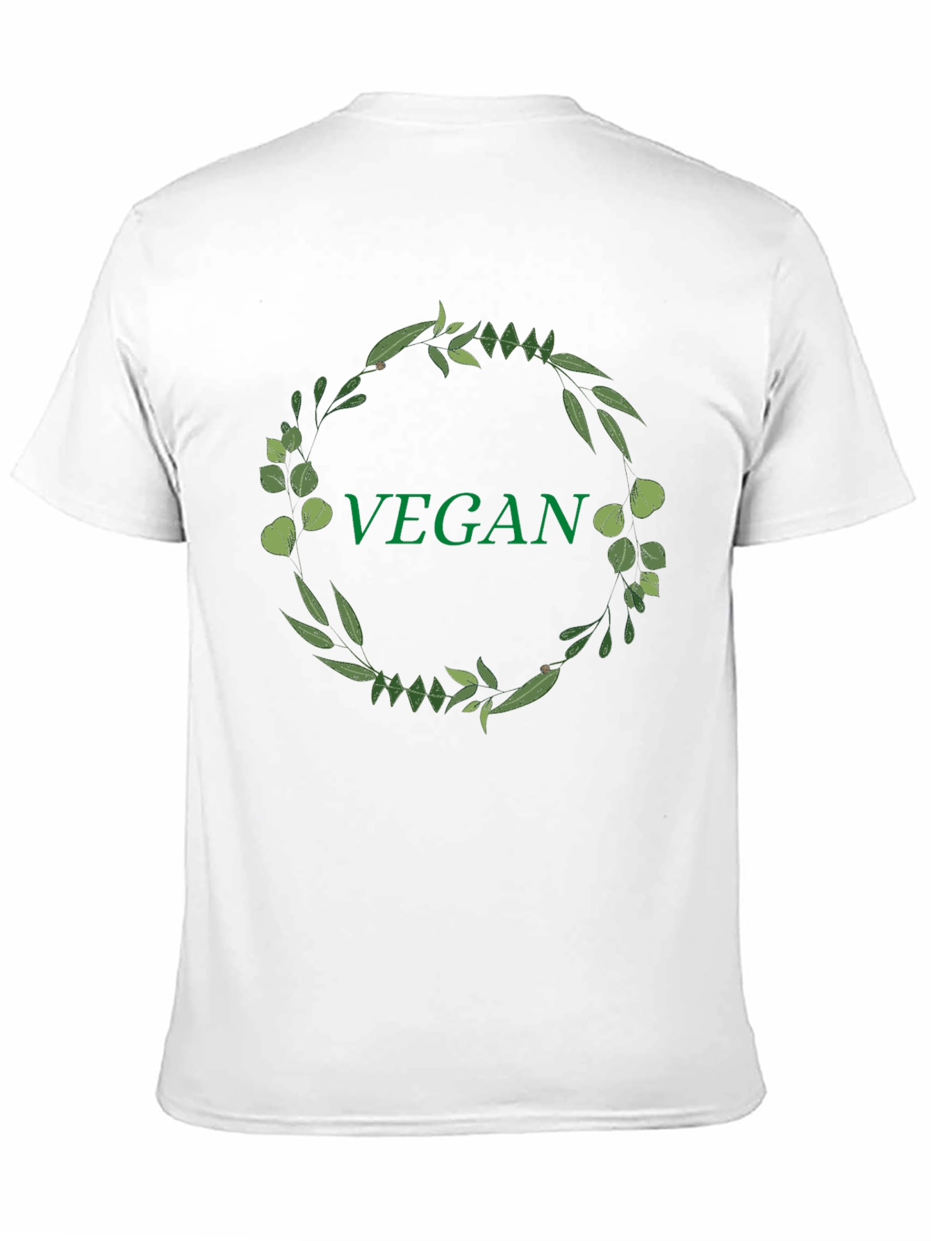 Vegan Wreath T-Shirt - Stylish & Eco-Friendly