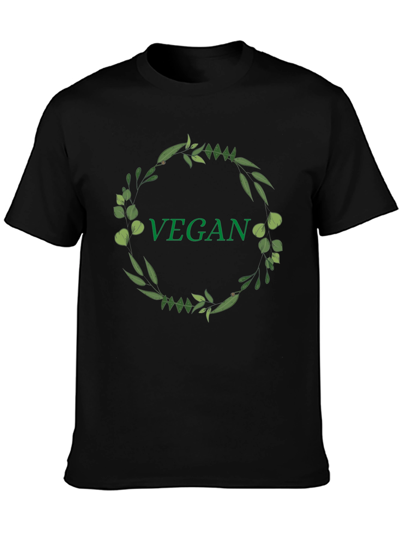 Vegan Wreath T-Shirt - Stylish & Eco-Friendly