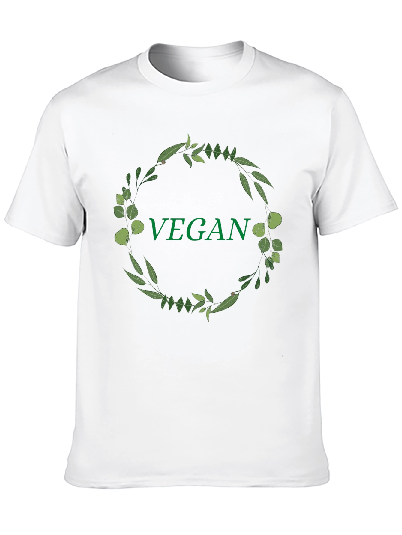 Vegan Wreath T-Shirt - Stylish & Eco-Friendly